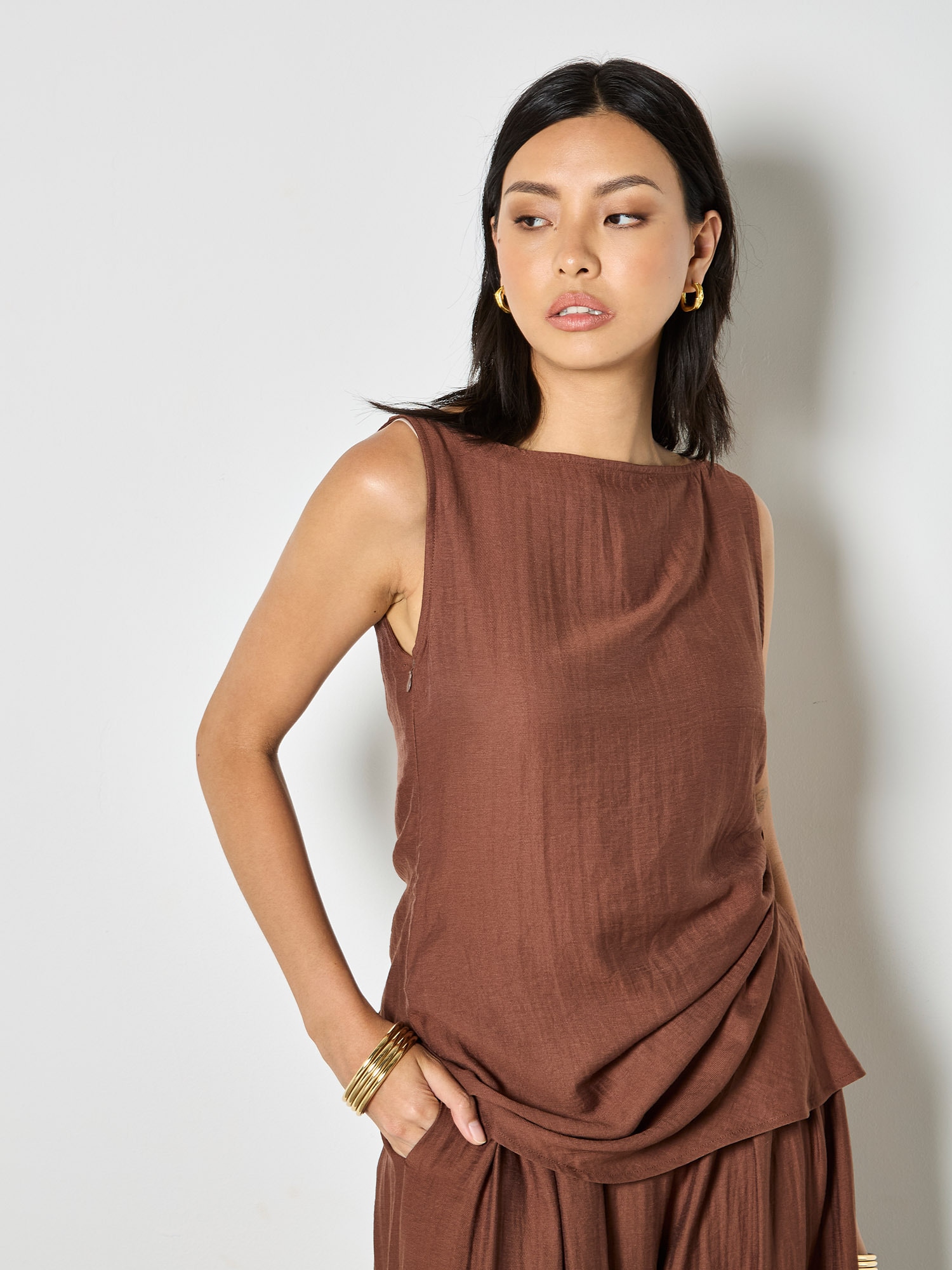 Apricot Stricktop »Top« mit seitlichem Knoten