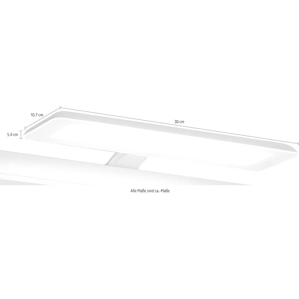 Saphir LED Spiegelleuchte »Quickset LED-Aufsatzleuchte für Spiegel o. Spiegelschrank in Weiß«