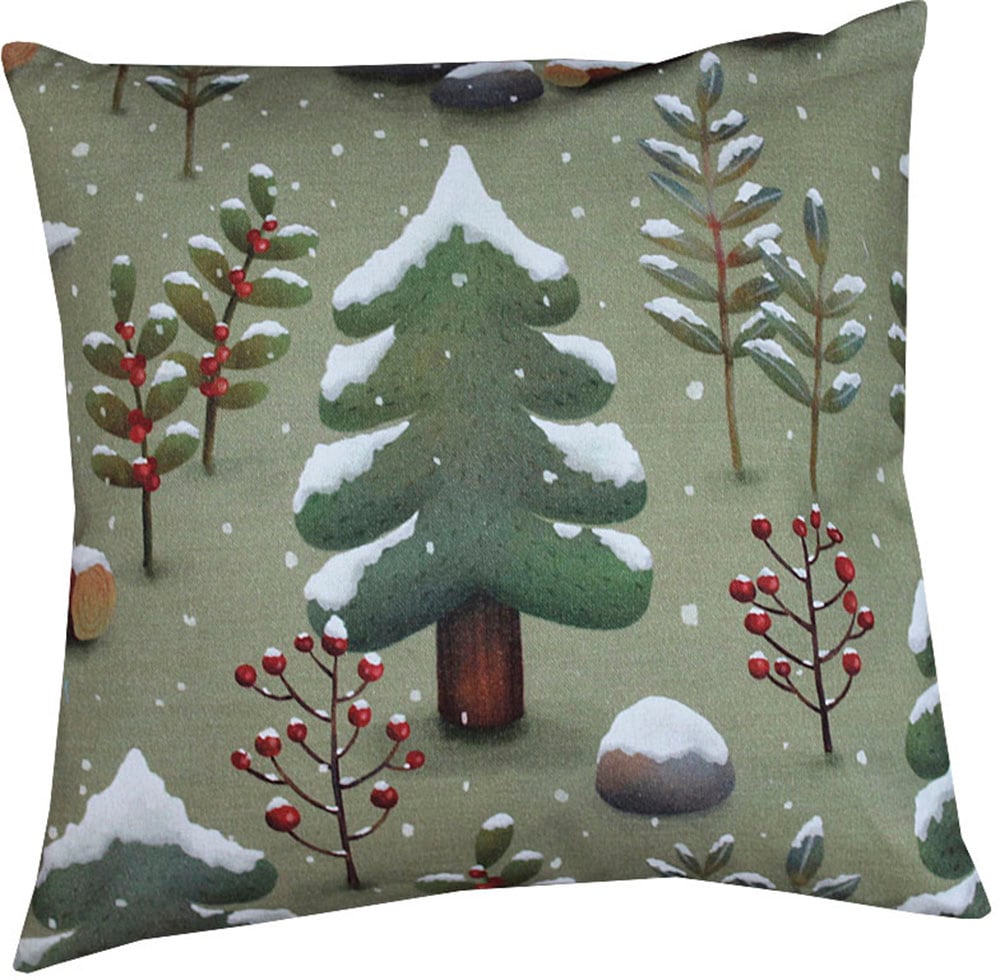 HOSSNER - ART OF HOME DECO Kissenhülle »Schneewald«, (1 St.) bei OTTO