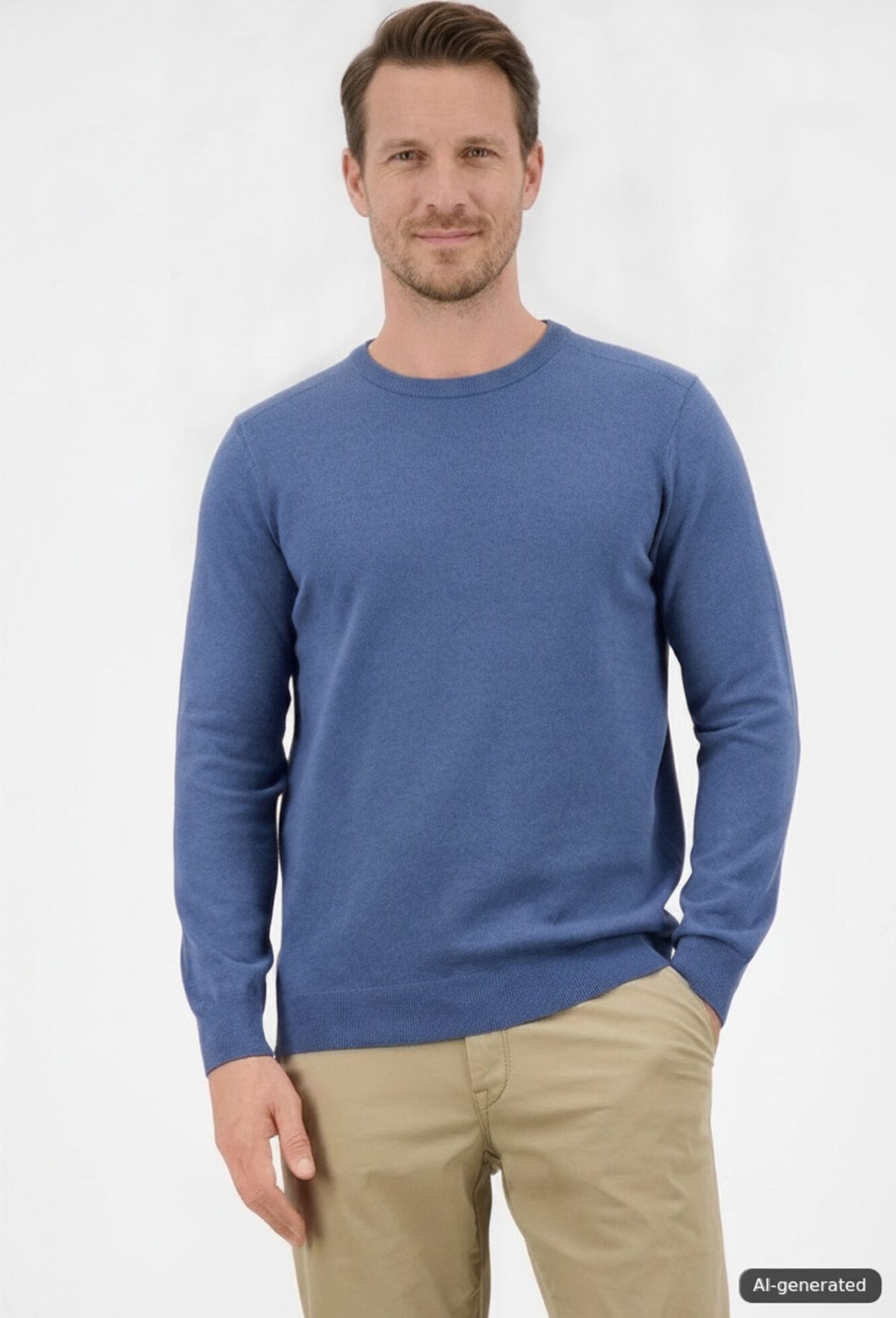 Atelier GARDEUR Strickpullover »Atelier GARDEUR Pullover« aus Baumwoll-Kaschmir-Mix