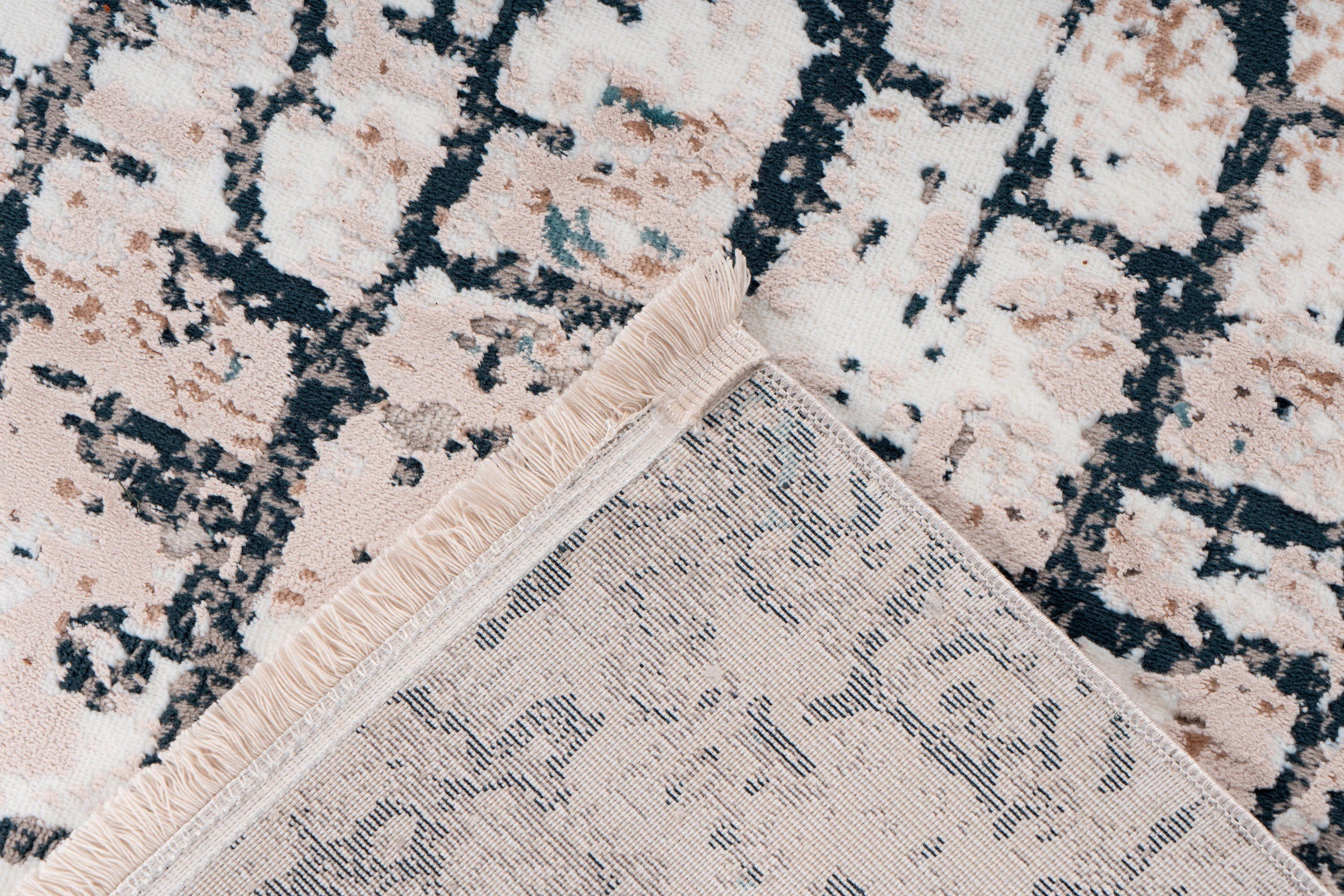 calo-deluxe Teppich »Miran 135«, rechteckig, 12 mm Höhe, Vintage Design, mit Fransen, Wohnzimmer