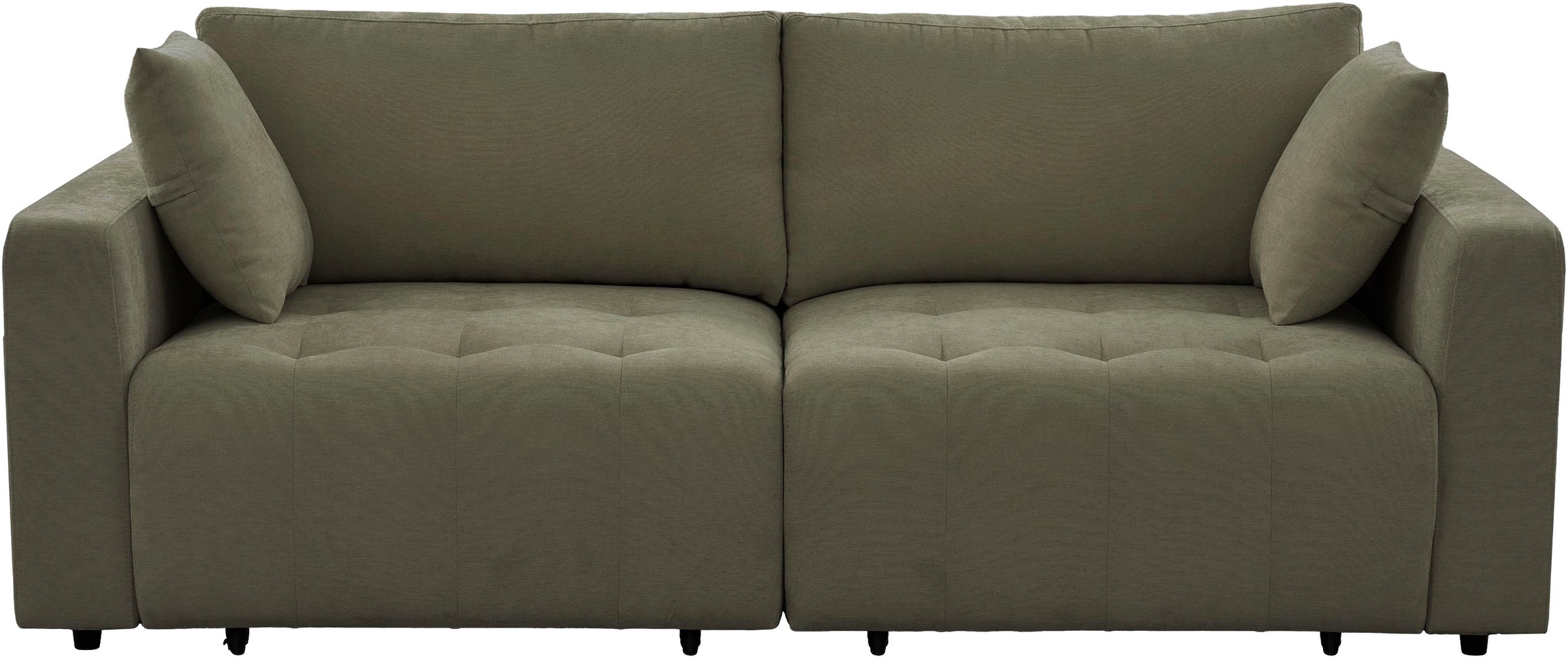 OTTO home 2,5-Sitzer »ELIANN , 209 cm - elektrisches Schlafsofa« mit USB A/C-Anschluss. Federkern, Webstoff