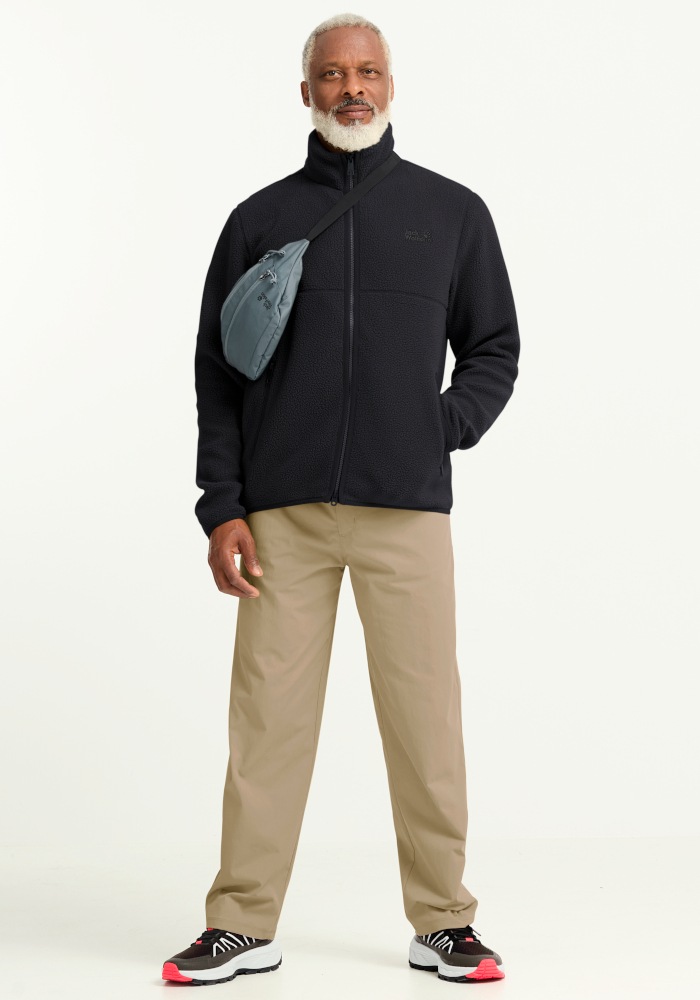 Jack Wolfskin Fleecejacke »LITE CURL FZ M« Sherpa-Fleecejacke, 2-Wege-Reißverschluss, Mesh-Futter