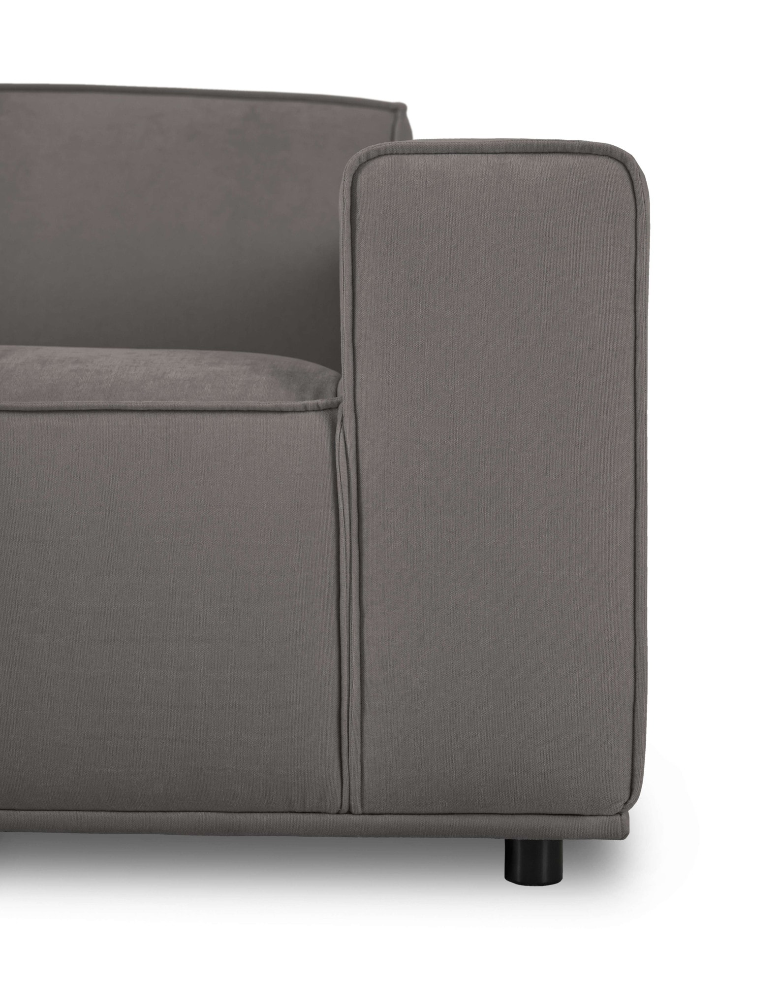 Home affaire Ecksofa »Avelin, 228 cm, L-Form, Chenille, Struktur-Boucle«, mit Wellenunterfederung, Kedernaht, bodentief, Skandi-Design