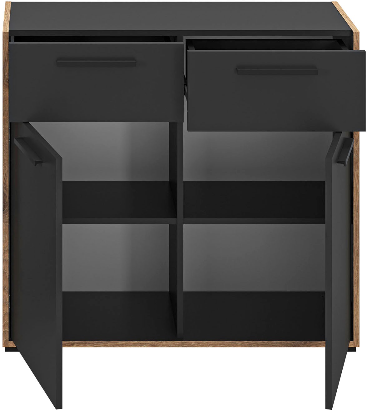 INOSIGN Kommode »MUSTA, Breite: 95cm, 2 Schubkästen, 2 Türen, 4 Fächer« Anrichte, Sideborad, Highboard, Schrank, Schuhkommode, Flurkommode