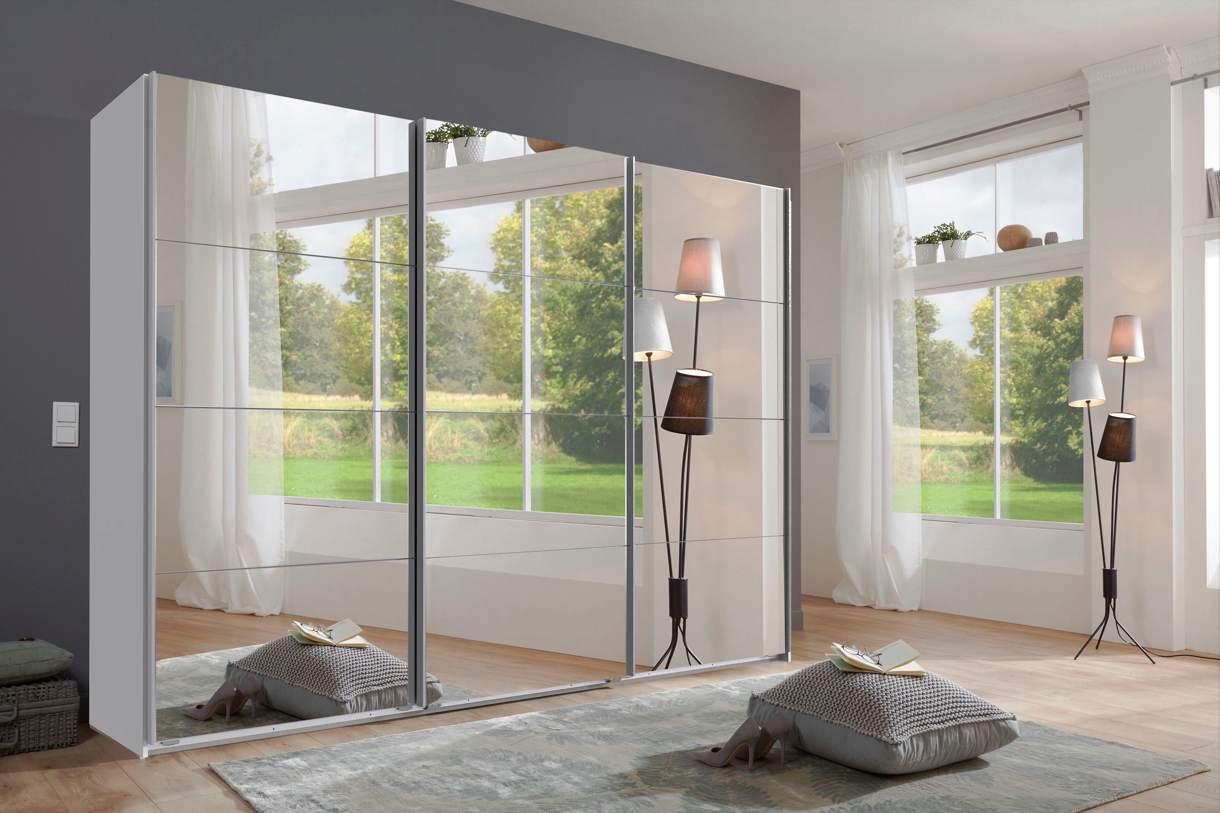 Wimex Schwebetürenschrank »England« 3-türig, mit vollverspiegelter Schrankfront, in diversen Breiten