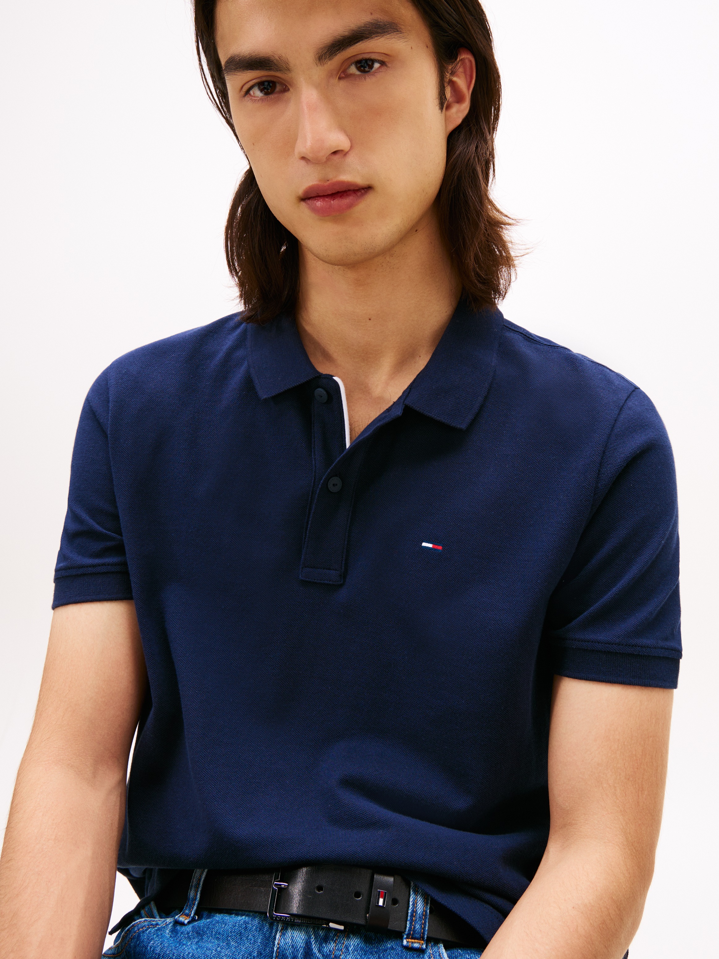 Tommy Jeans Poloshirt »TJM SLIM PLACKET POLO EXT«