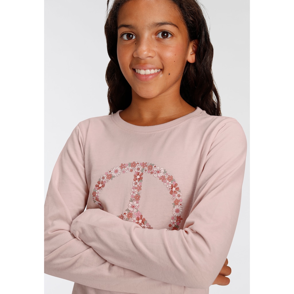 KIDSWORLD Langarmshirt »Peace«