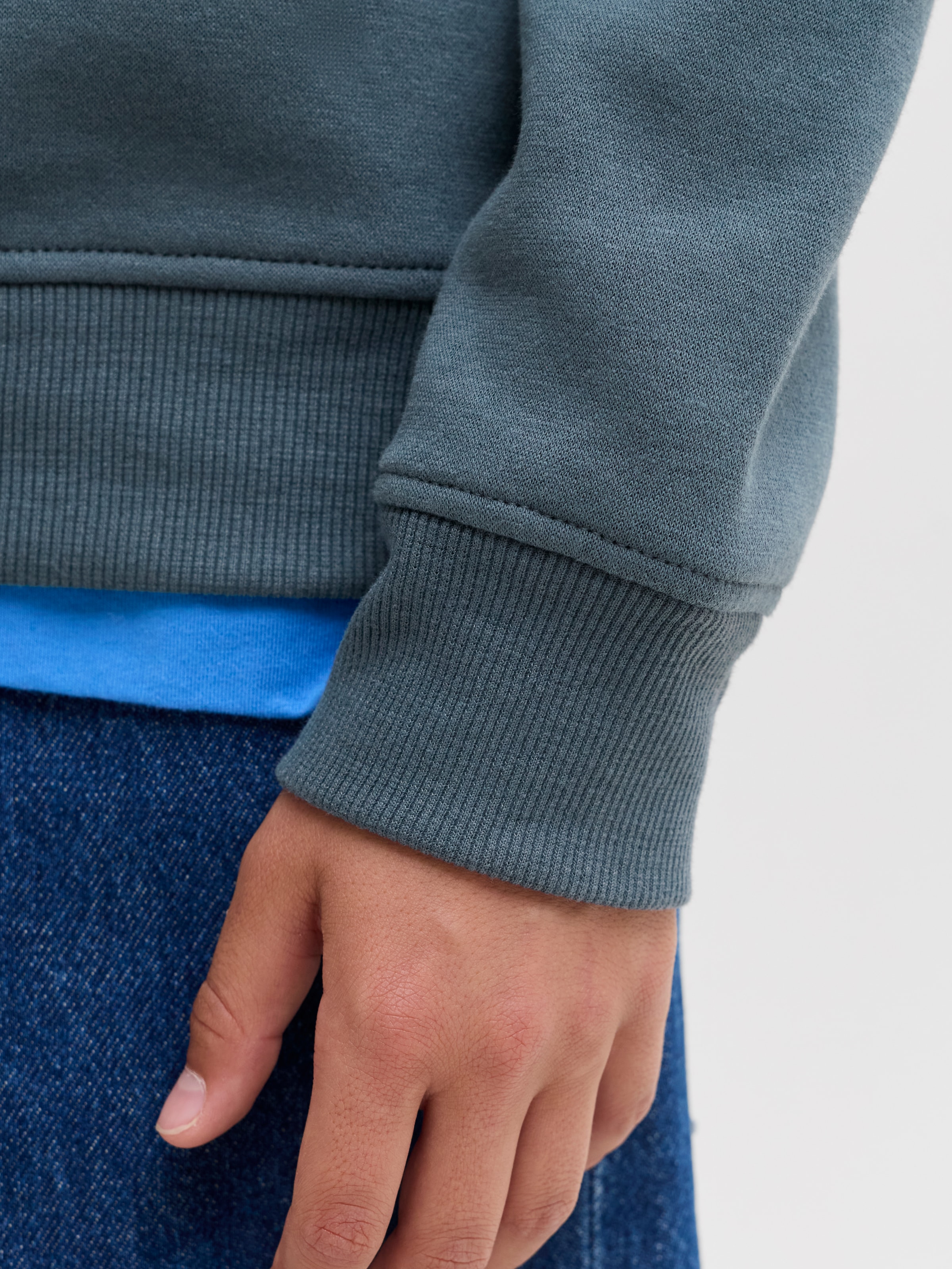 Jack & Jones Junior Sweatshirt »JJMUNK SWEAT CREW NECK SN JNR«, Materialmix, regular fit
