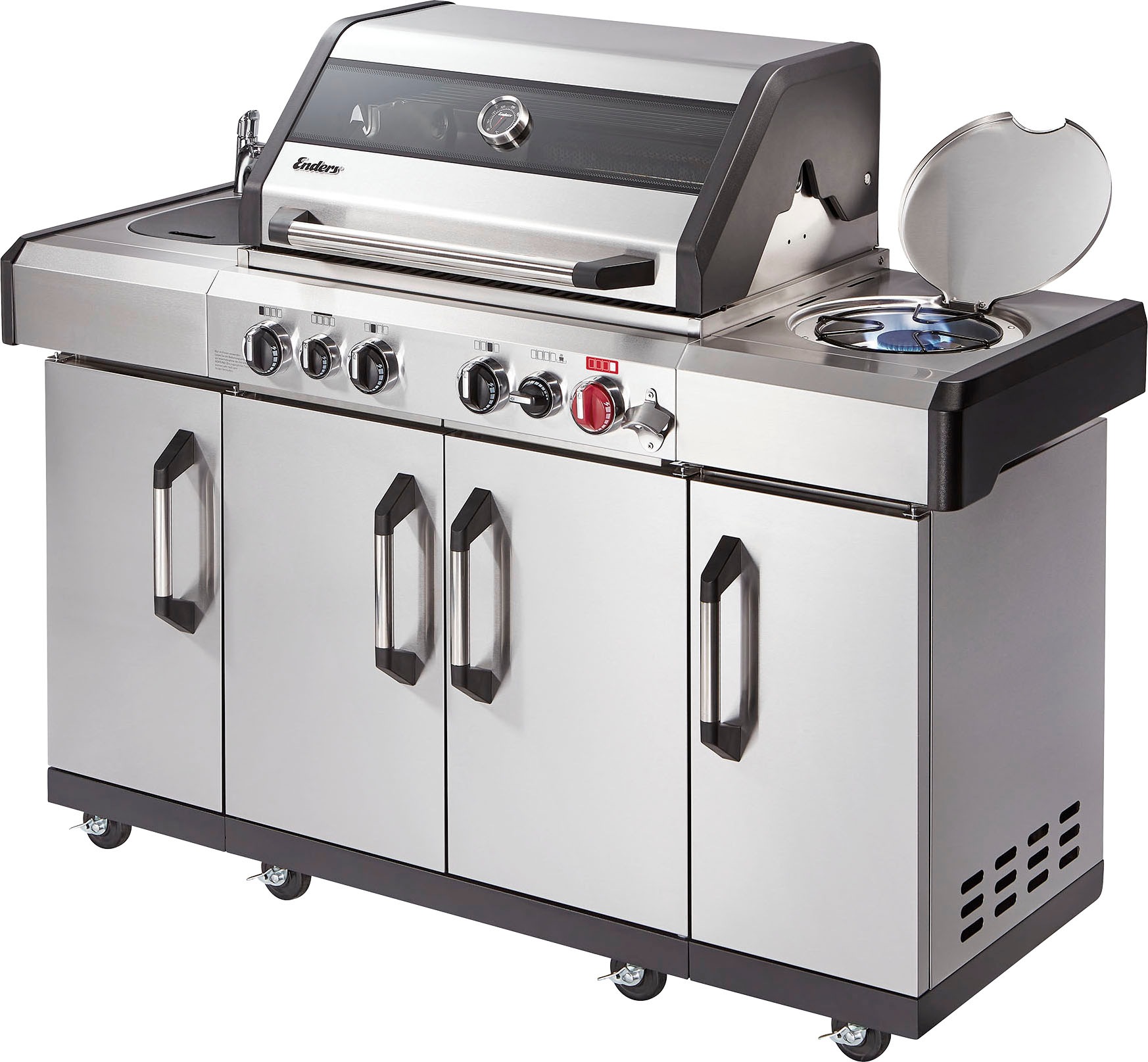 Enders® Gasgrill »Kansas II Pro 4 SIK Profi Turbo«, BxTxH: 153x64x118 cm