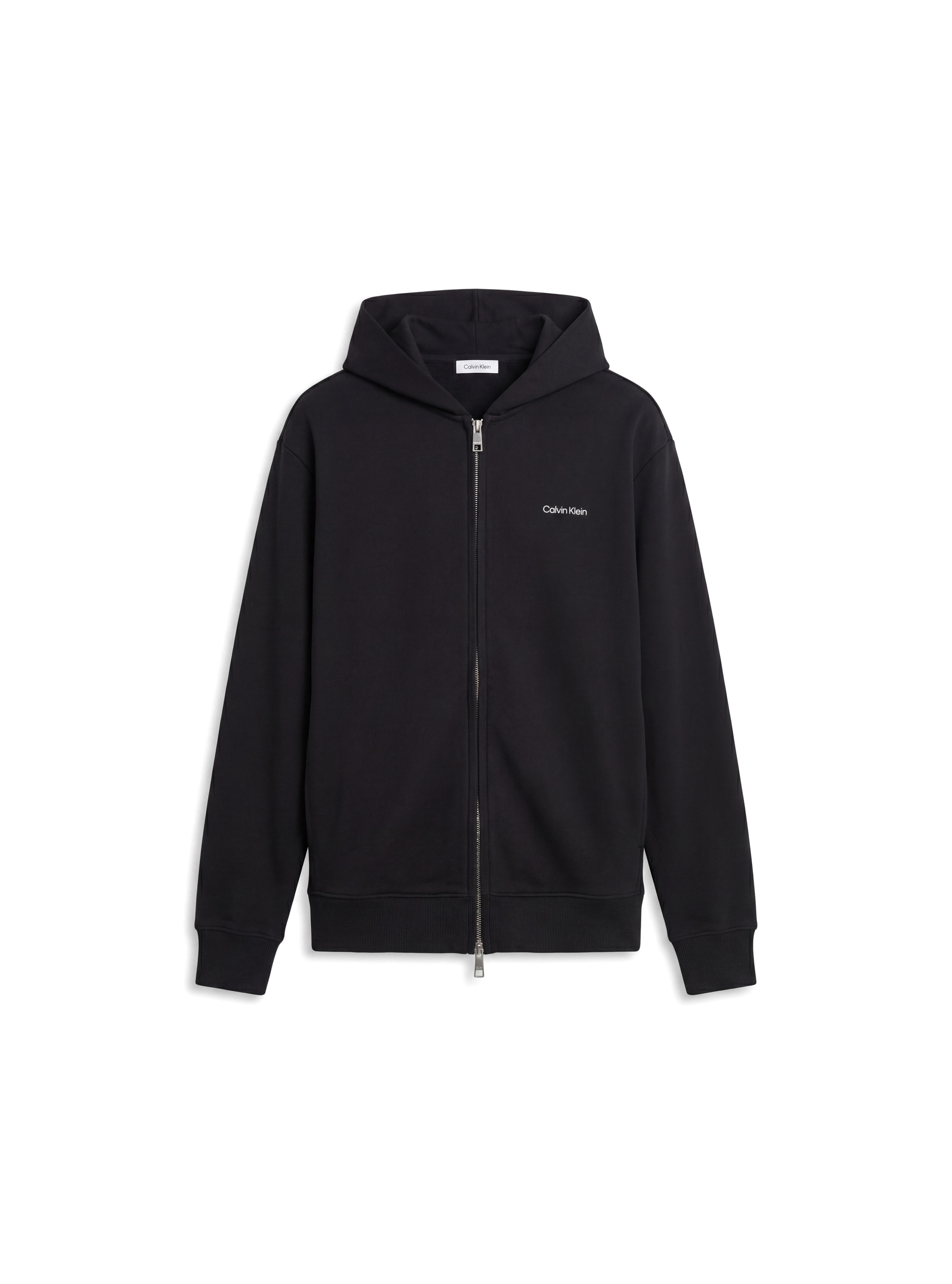 Calvin Klein Kapuzensweatjacke Regular Fit, 2-Wege-Zipper