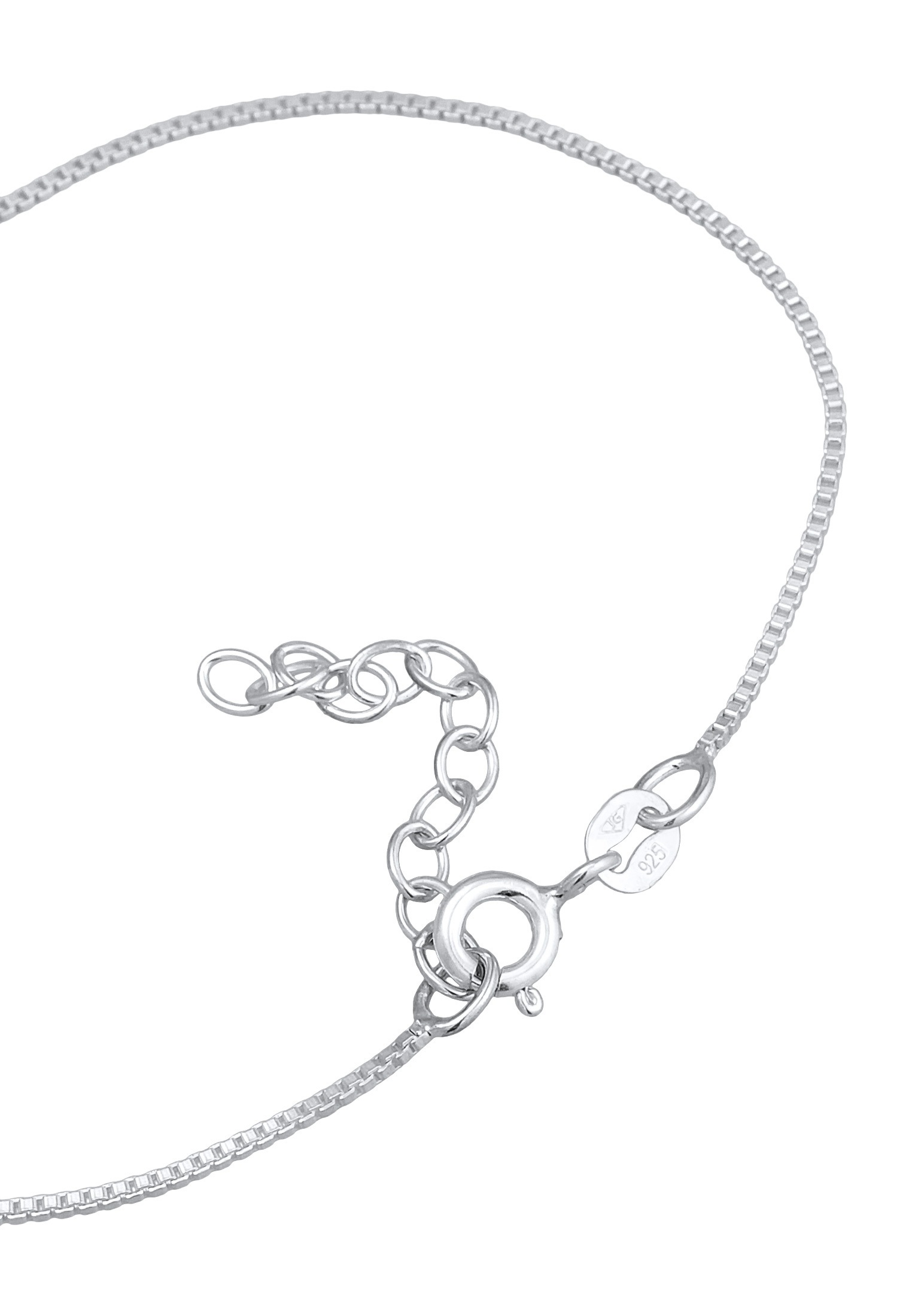 Elli Armkette »Armband Herz Liebe Romantik 925 Silber, mit Kristallen von Swarovski®«