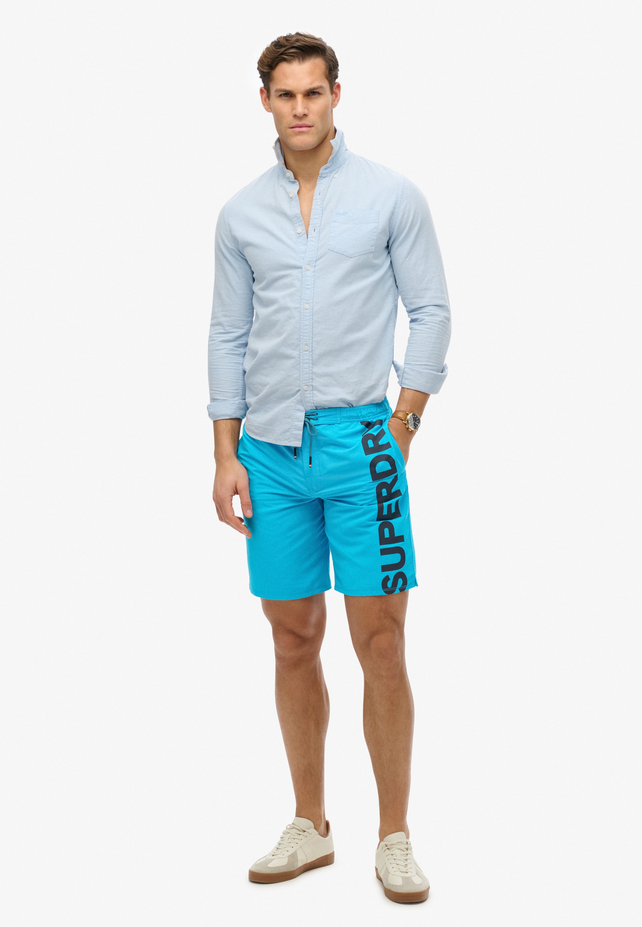 Superdry Badeshorts »CLASSIC 19 LOGO BOARDSHORT«