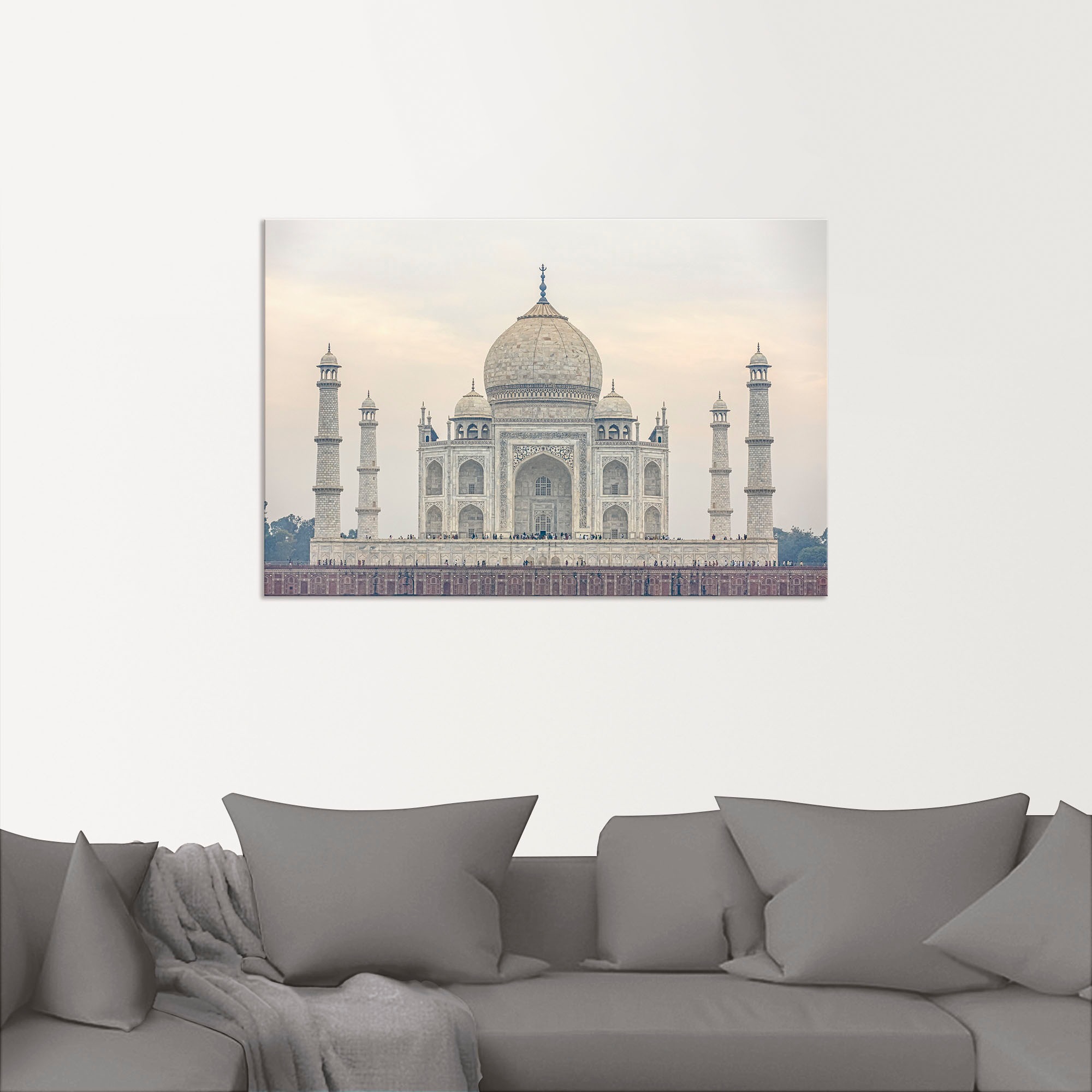 Artland Wandbild »Taj Mahal«, Gebäude, (1 St.), als Alubild, Outdoorbild, Poster in verschied. Größen