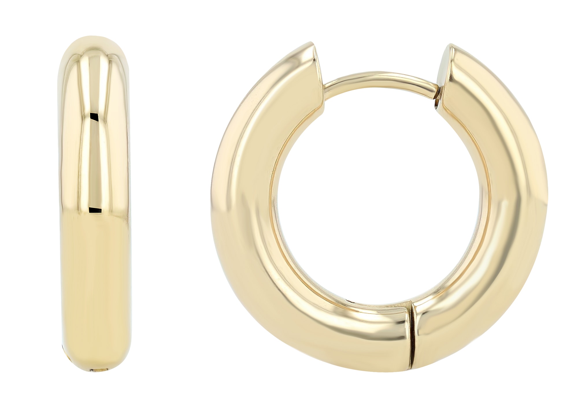 Adelia´s Paar Creolen »Unisex Ohrringe ¿ Creole aus Edelstahl«