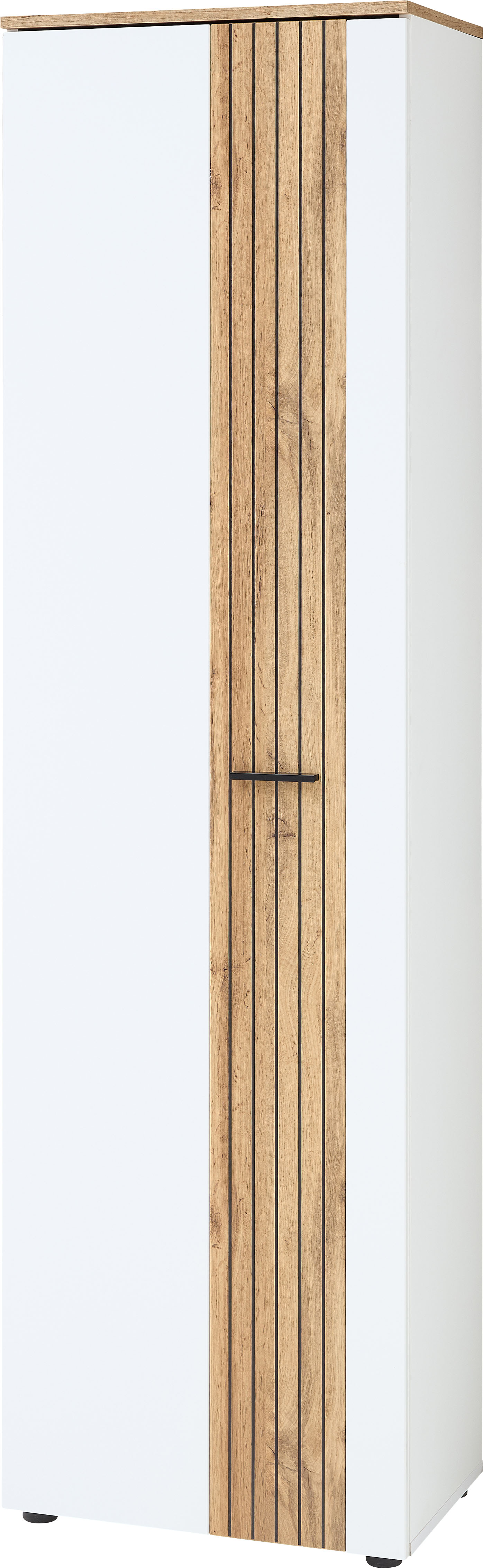 Innostyle Garderobenschrank »Garderobenschrank Sparks in weiß, Größe B/H/T: 57 cm x 202 cm x 38 cm