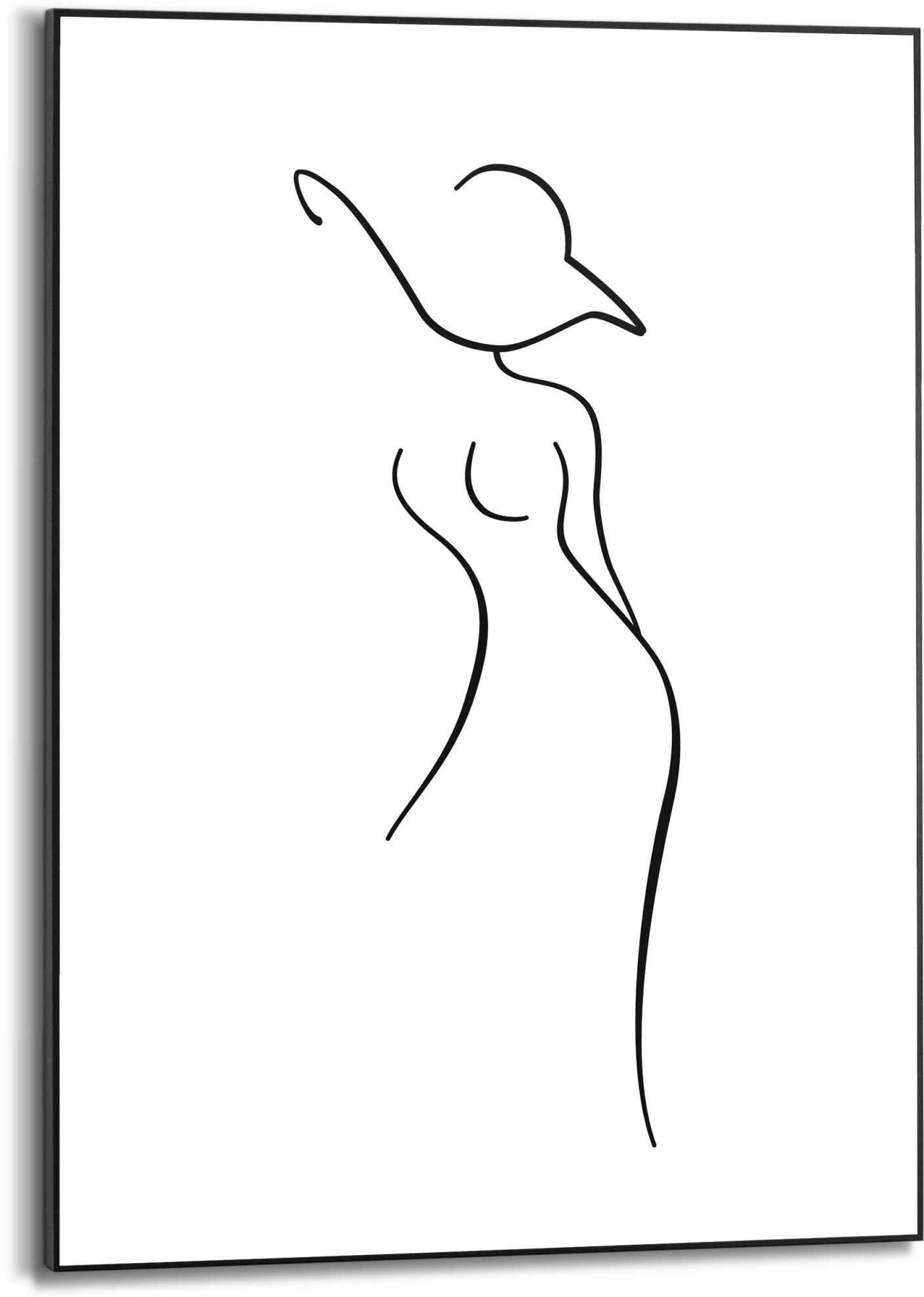 Reinders! Bild »Silhouette Frau - Abstrakt - Linienzeichnung - Modern«, Landschaften, (1 St.)
