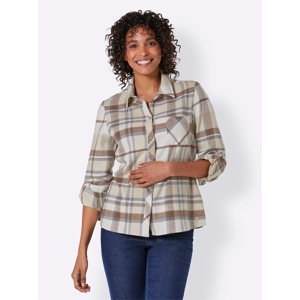 CREATION L PREMIUM Flanellbluse