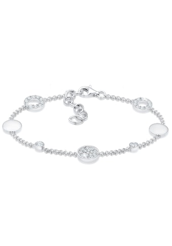 Elli Armband »Kreis Plättchen Kristalle 925 Silber« kaufen