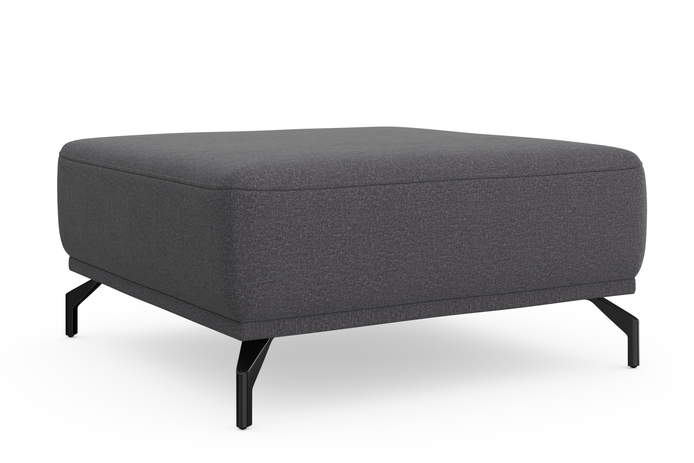 sit&more Hocker »Bailando«, mit Federkern und schwarzen, matten Metallfüßen