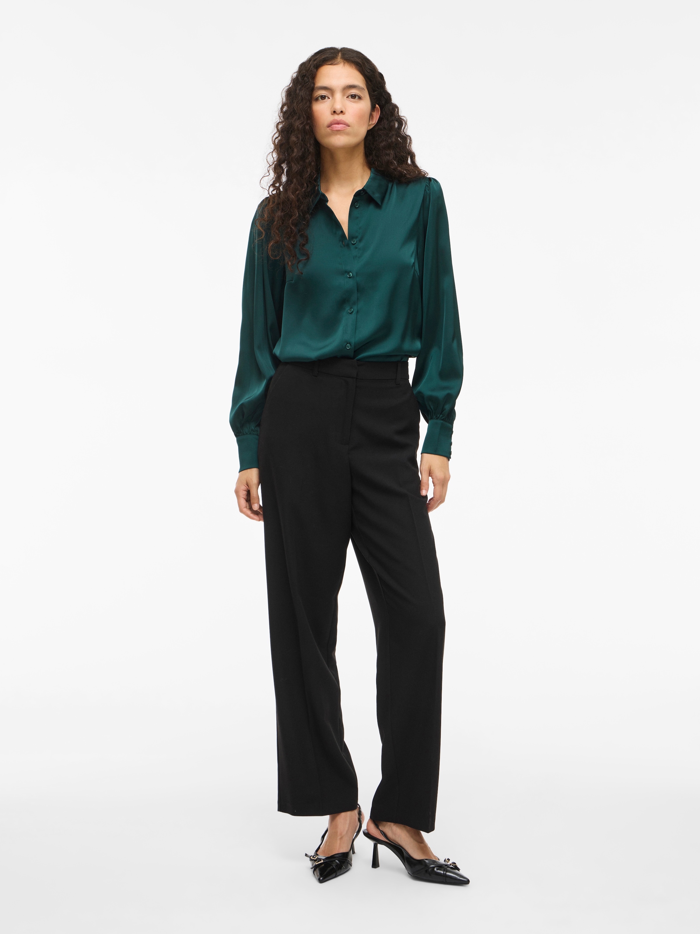 Vila Langarmbluse »VIENNA RAVENNA L/S BALLOON SHIRT - NOOS«