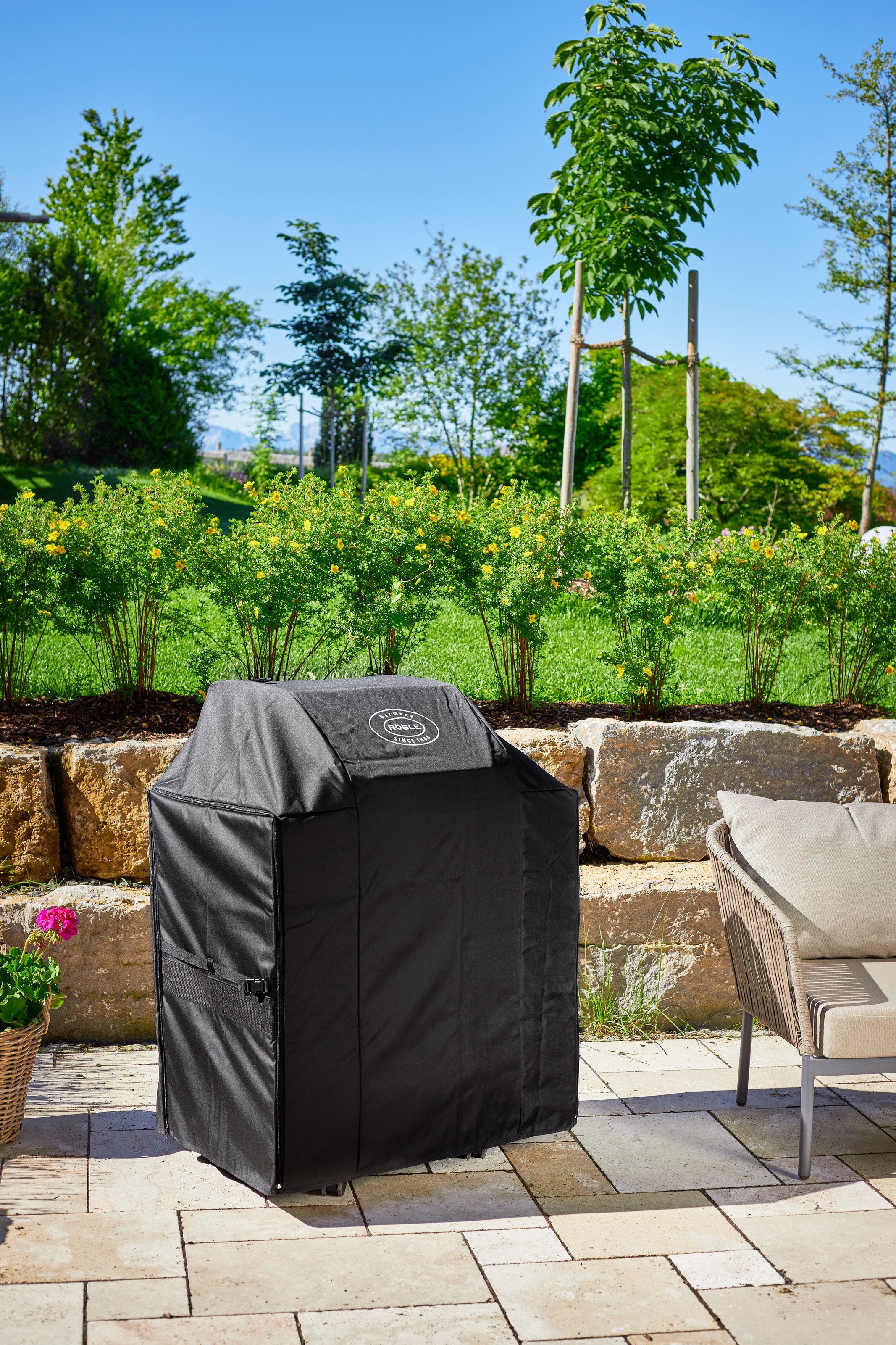 RÖSLE Grill-Schutzhülle »VIDERO, 25517«, für BBQ-Station, 100% Polyester mit PU-Beschichtung, Reißverschluss