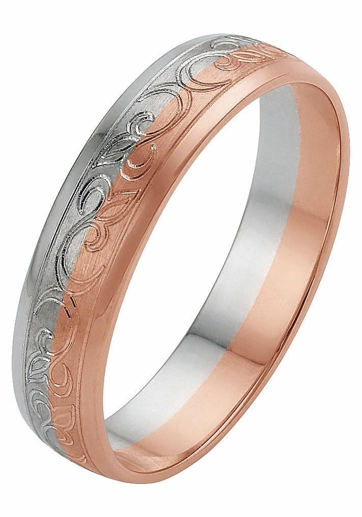 Firetti Trauring »Schmuck Geschenk Gold 375 Hochzeit Ehering "LIEBE" Ranke« Made in Germany, wahlweise mit oder ohne Brillant