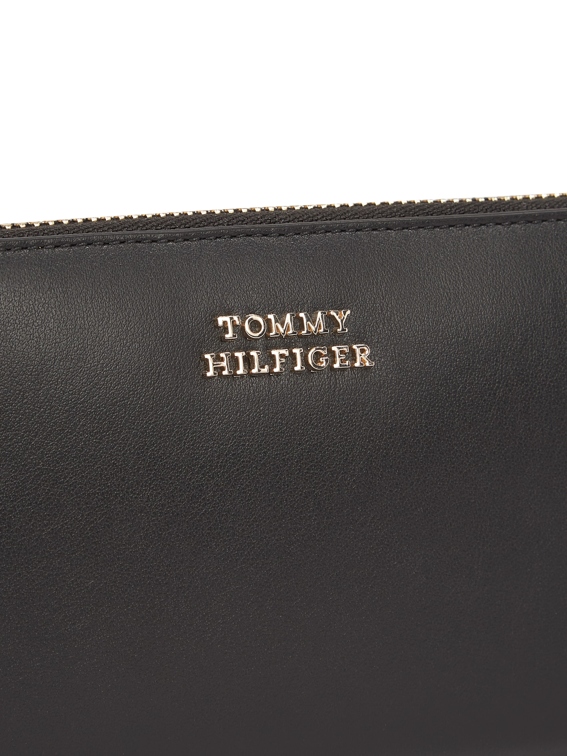 Tommy Hilfiger Geldbörse »LEATHER LRG ZA«, Damen Geldbeutel, Portemonnaie mit vielen Kartensteckfächern