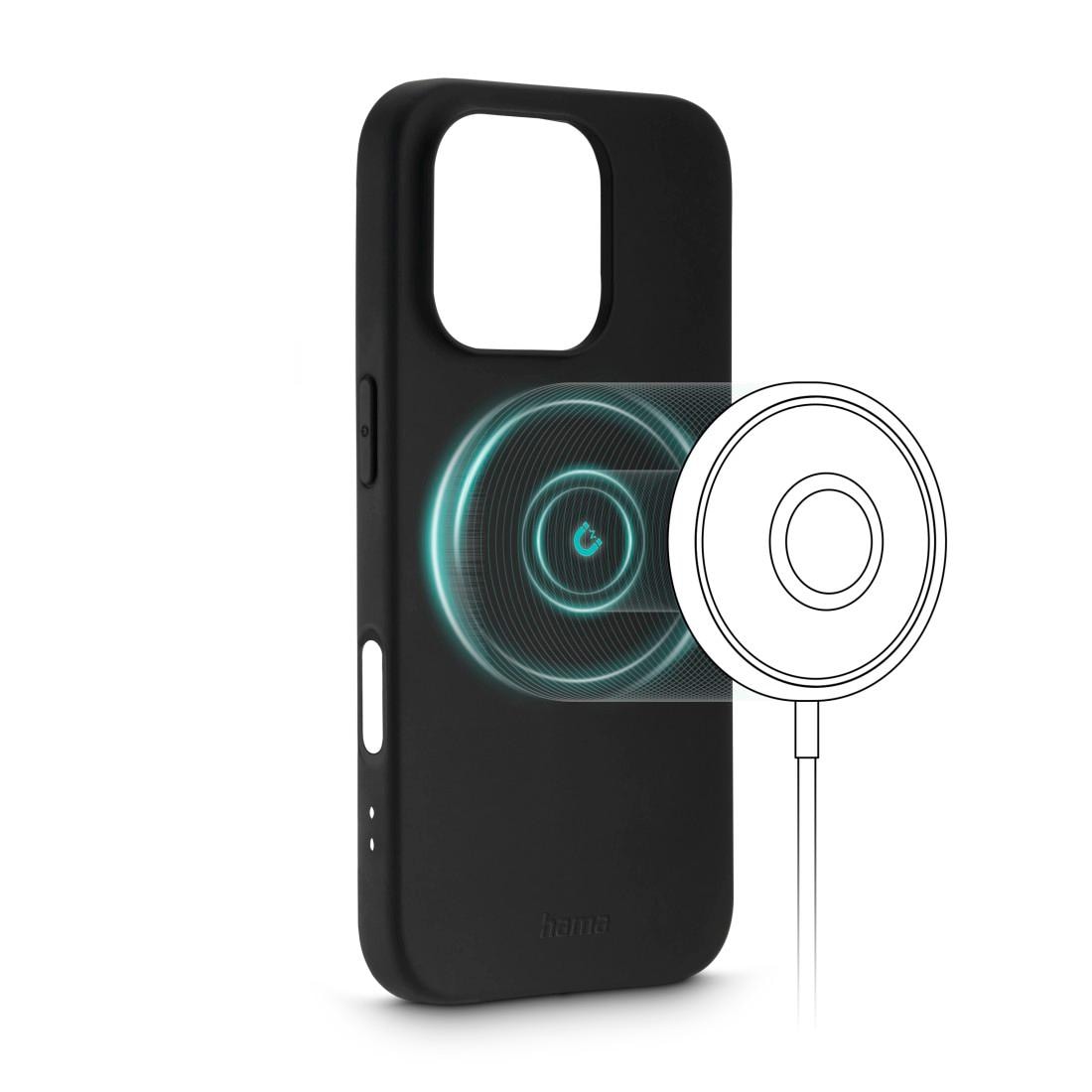 Hama Smartphone-Hülle »Handyhülle MagCase "Fantastic Feel" für Apple iPhone 16 Pro«, iPhone 16 Pro, 16,0 cm (6,3 Zoll)