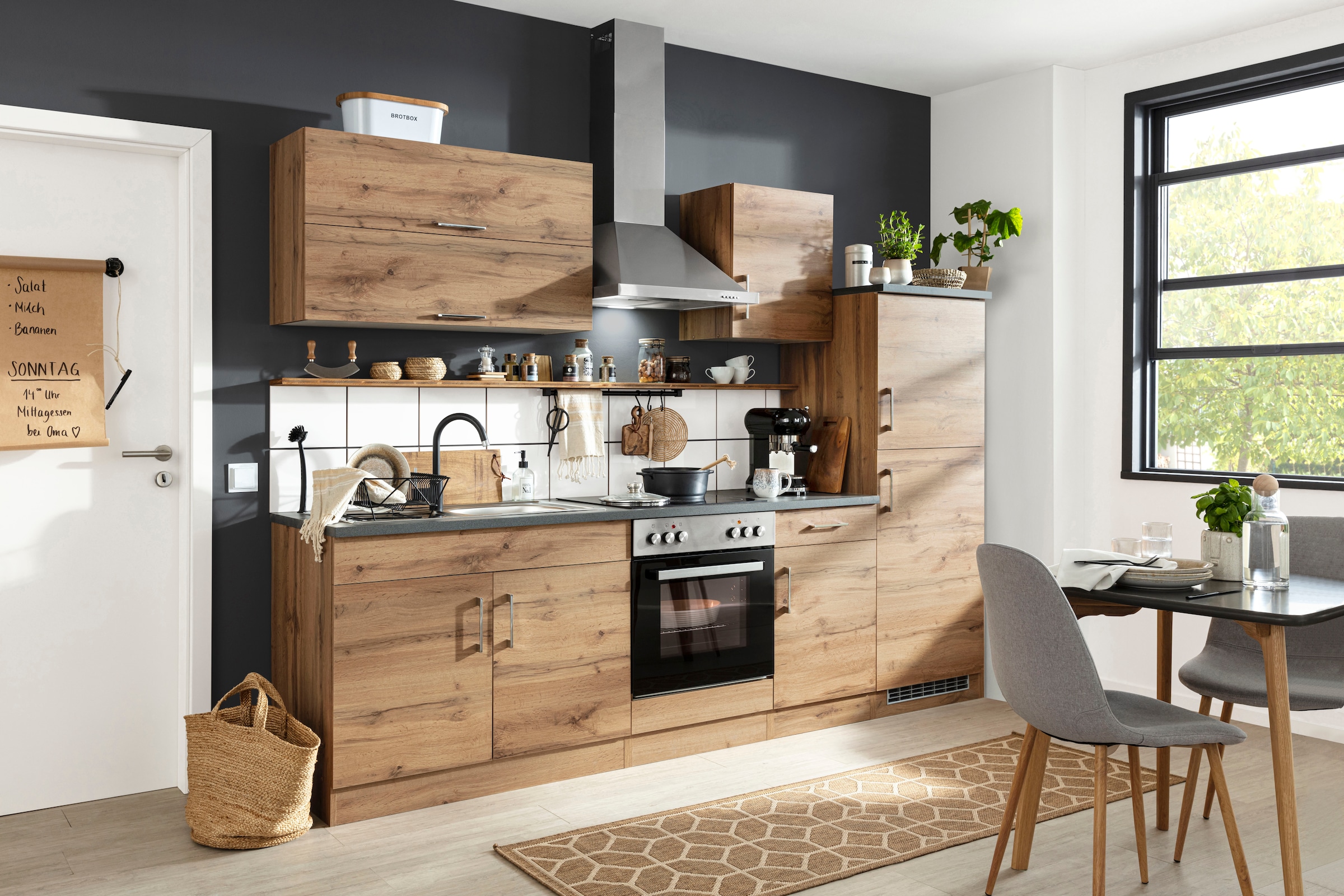 KOCHSTATION Küchenzeile »KS-Colmar« ohne E-Geräte, Breite 270 cm