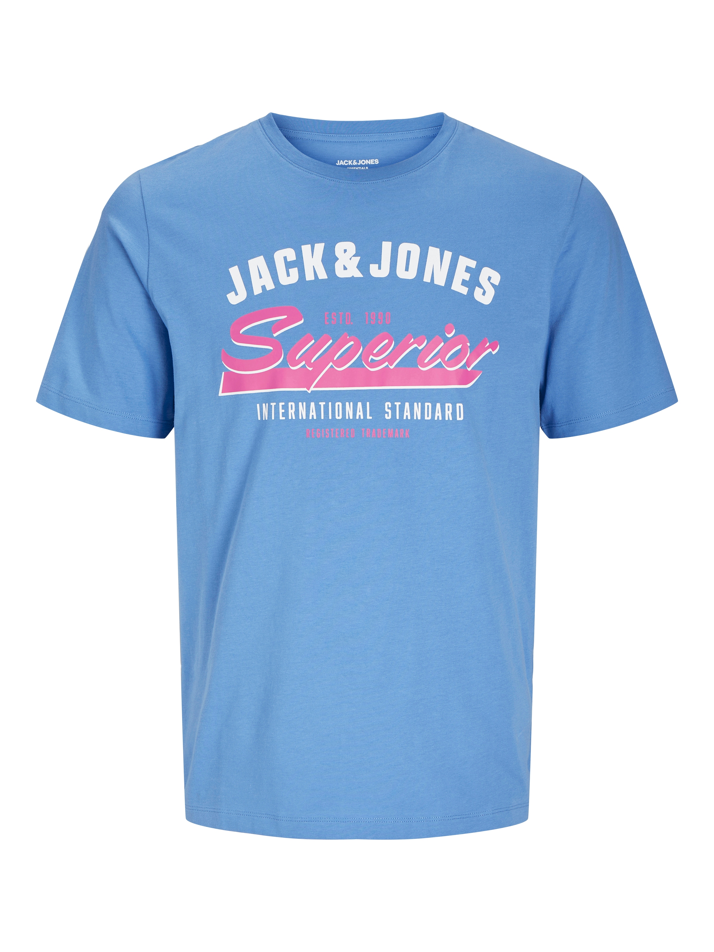 Jack & Jones PlusSize Rundhalsshirt »JJELOGO TEE SS O-NECK 2COL S25 5P MP PLS«, (5 tlg.)
