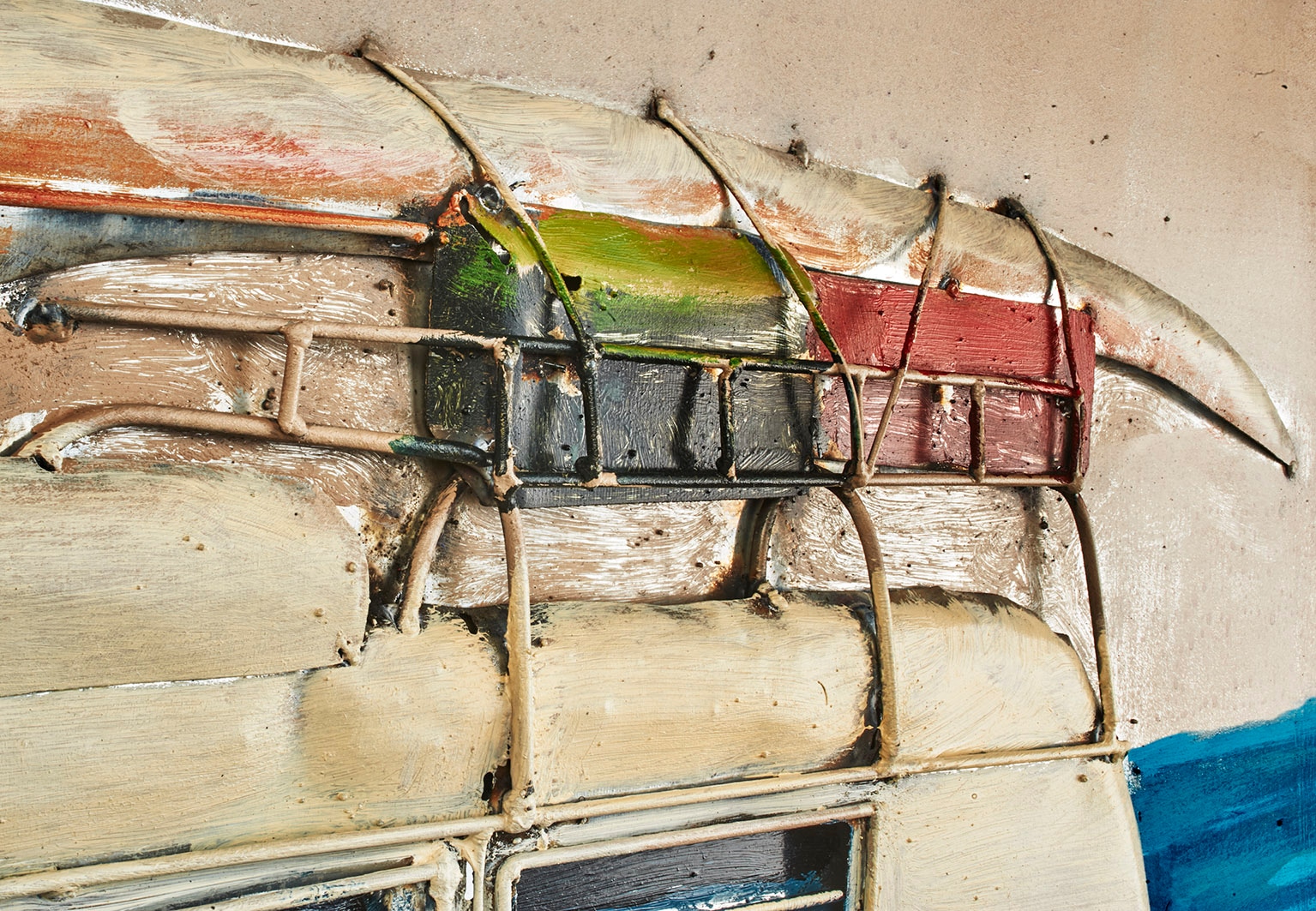 locker Wanddekoobjekt »Metallbild 3D BEACH BULLY«