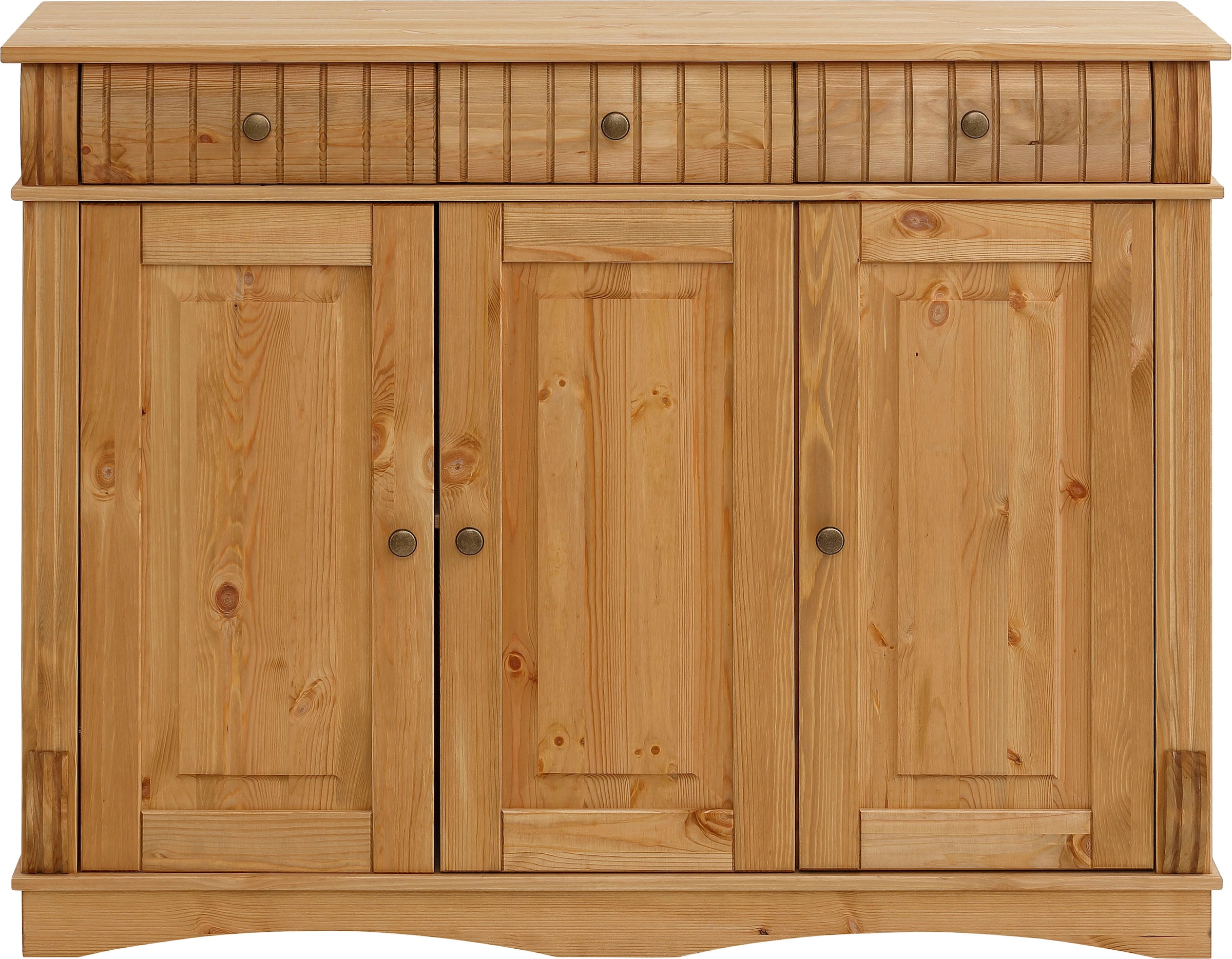 Home affaire Sideboard »Teresa«, Kommode, 3-türig, Breite 119 cm, aus massiver Kiefer, FSC®