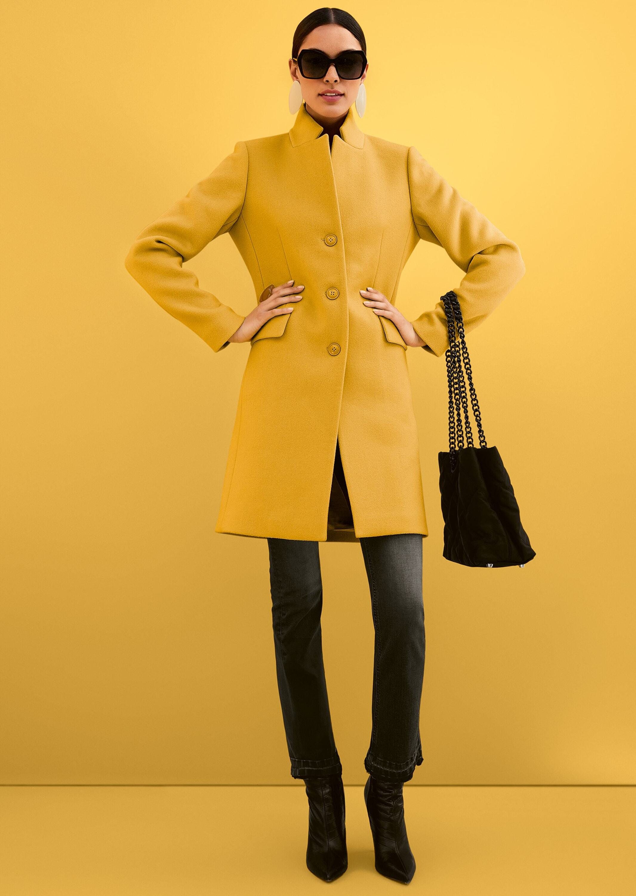 MADELEINE Langmantel »Mantel Kurzmantel mit Stehkragen«