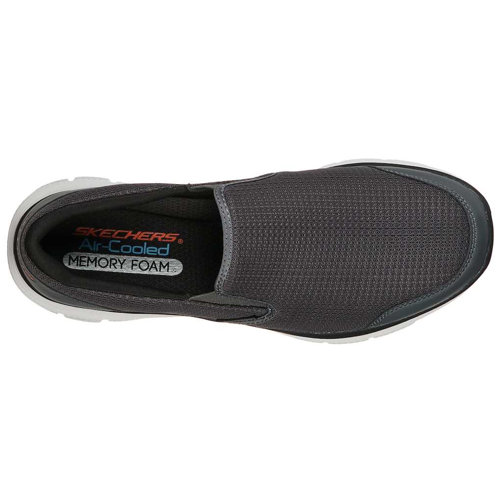 Skechers Slip-On Sneaker »FLEX ADVANTAGE 4.0«, Slipper, Schhlupfschuh, Komfortschuh mit Air Cooled Memory Foam