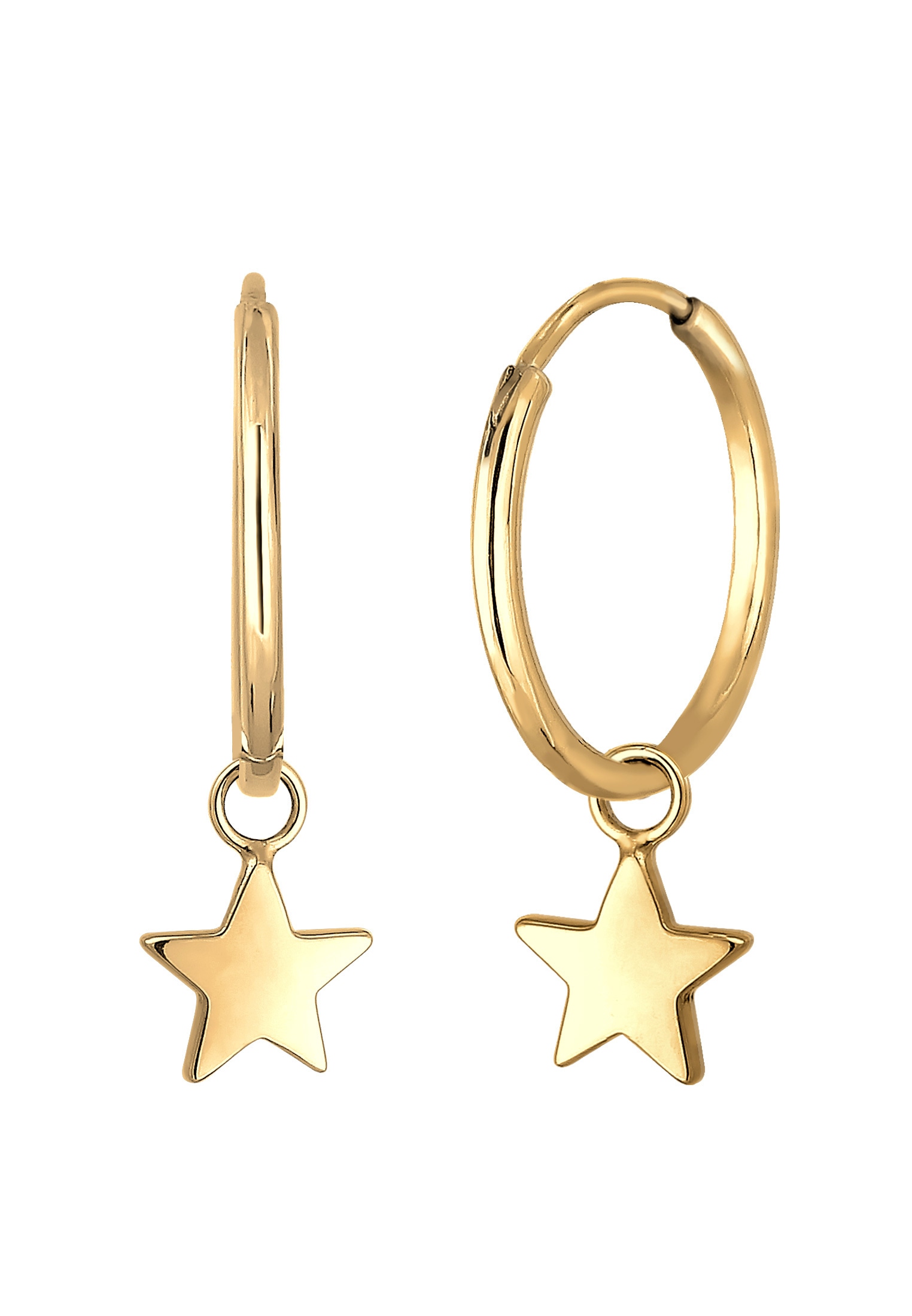 Elli Paar Creolen »Ohrringe Creolen Stern 925 Sterling Silver«