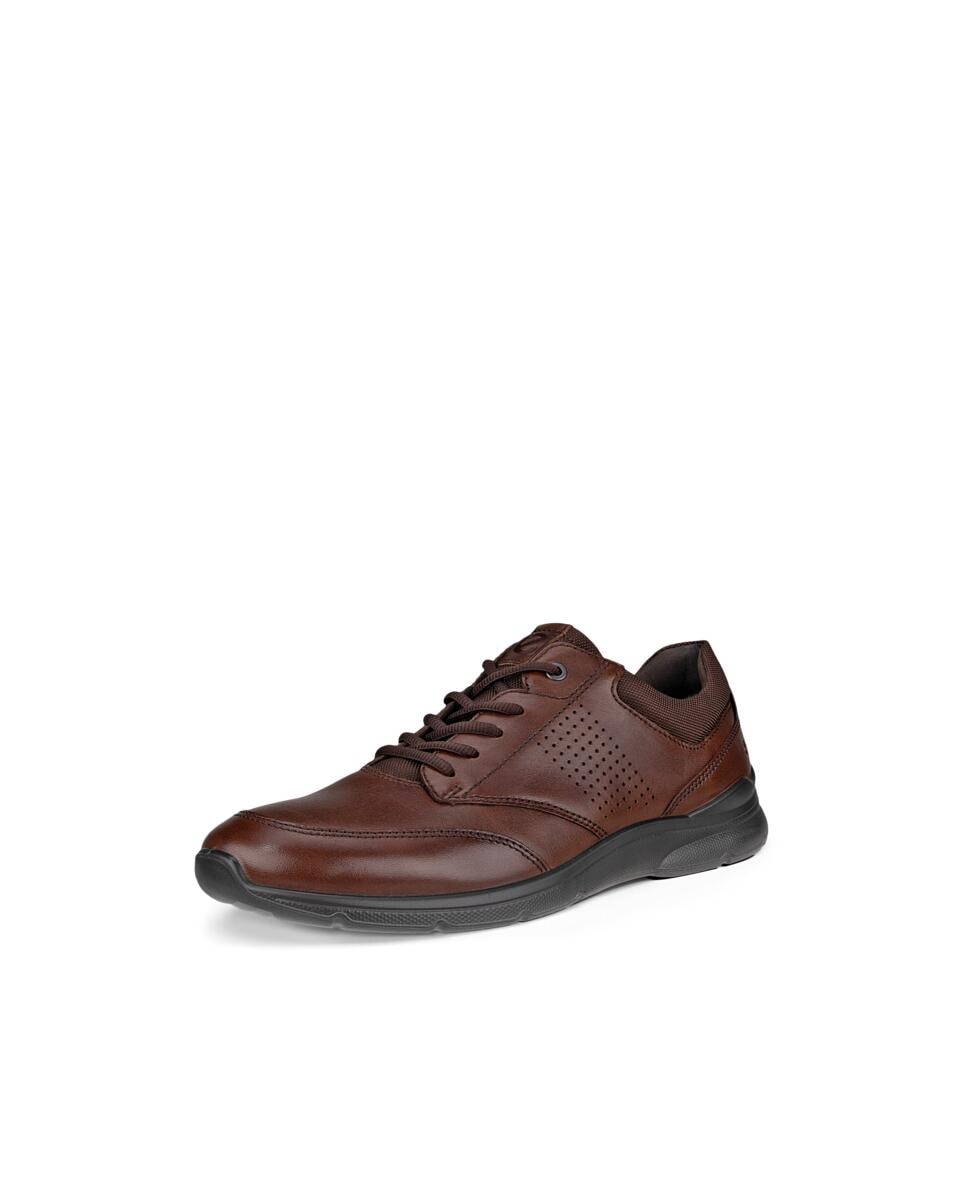 Ecco Schnürschuh »Irving«, Freizeitschuh, Halbschuh, Schnürschuh mit gepolstertem Schaftrand