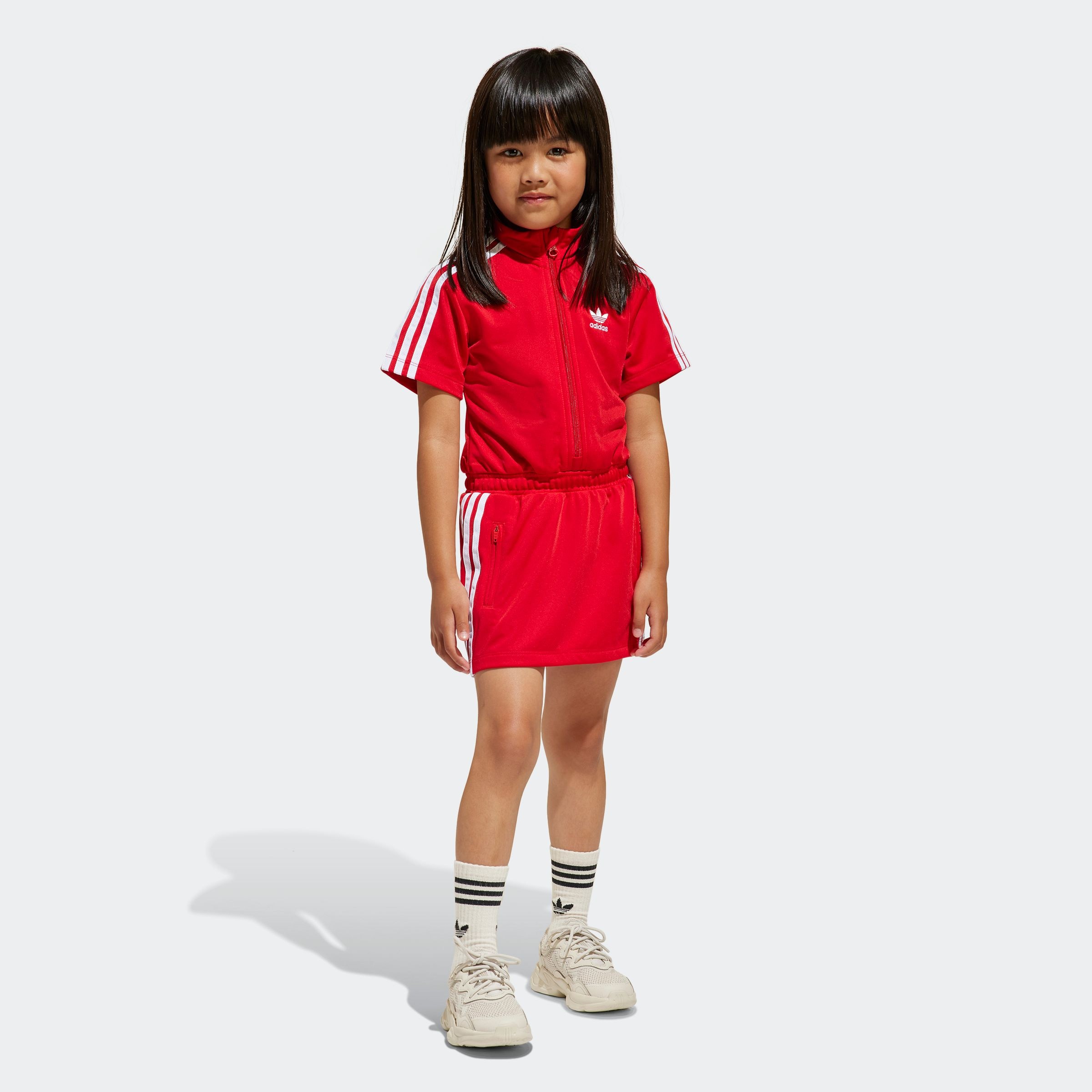 Adidas Originals Shirtkleid »FIREBIRD DRESS« 1 Stk. tlg. in rot, Größe 122