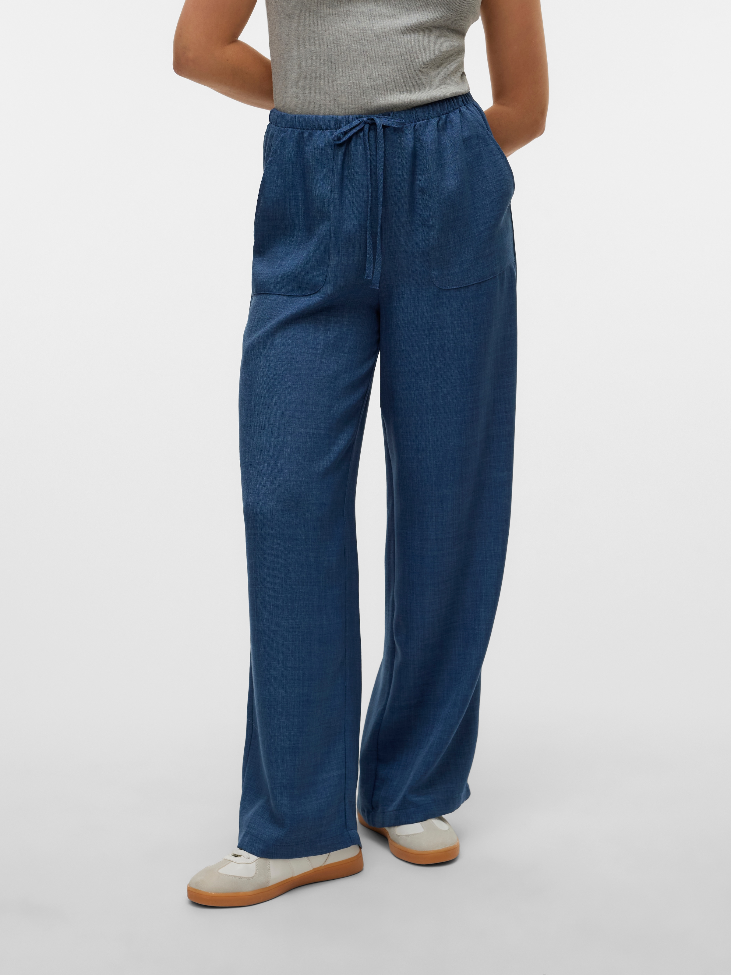 Vero Moda Schlupfhose »VMMELANEY HW LOOSE PANT WVN GA NOOS«