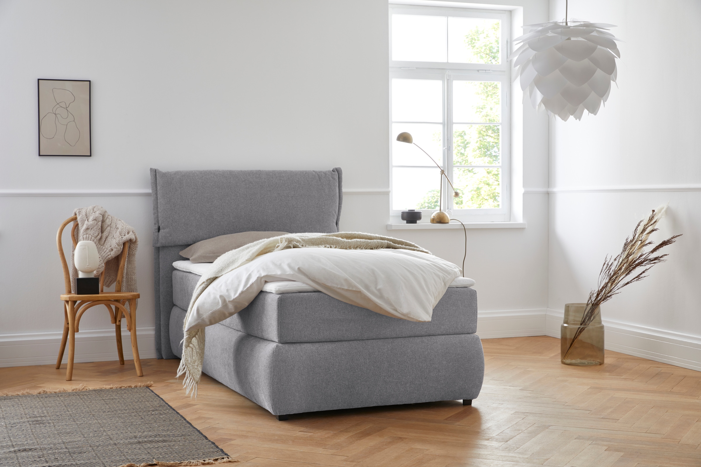 andas Boxspringbett »Jenson«, in 4 Farben, 4 Breiten, 3 Matratzenarten in 2... kaufen