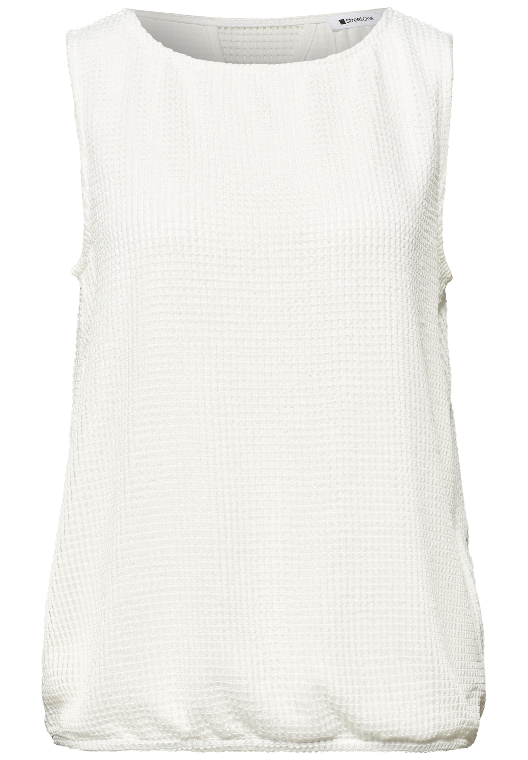 STREET ONE Mesh-Top 2-in-1-Sommertop in Unifarben