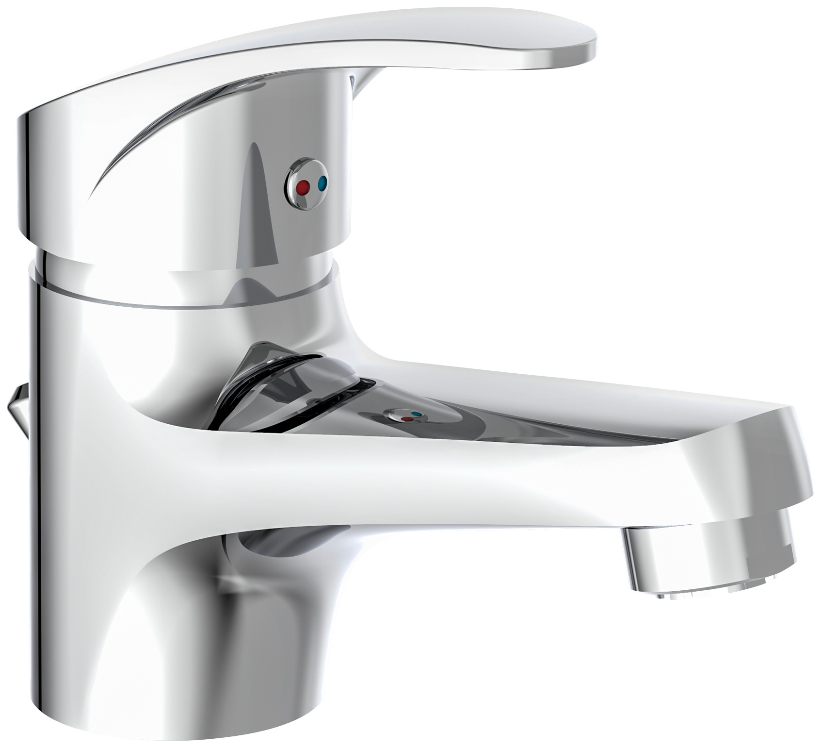Schütte Waschtischarmatur »Orazi«, Waschtischarmatur mit Zugstange, Wasserhahn Bad mit Ablaufgarnitur Waschbecken, Mischbatterie Waschbecken