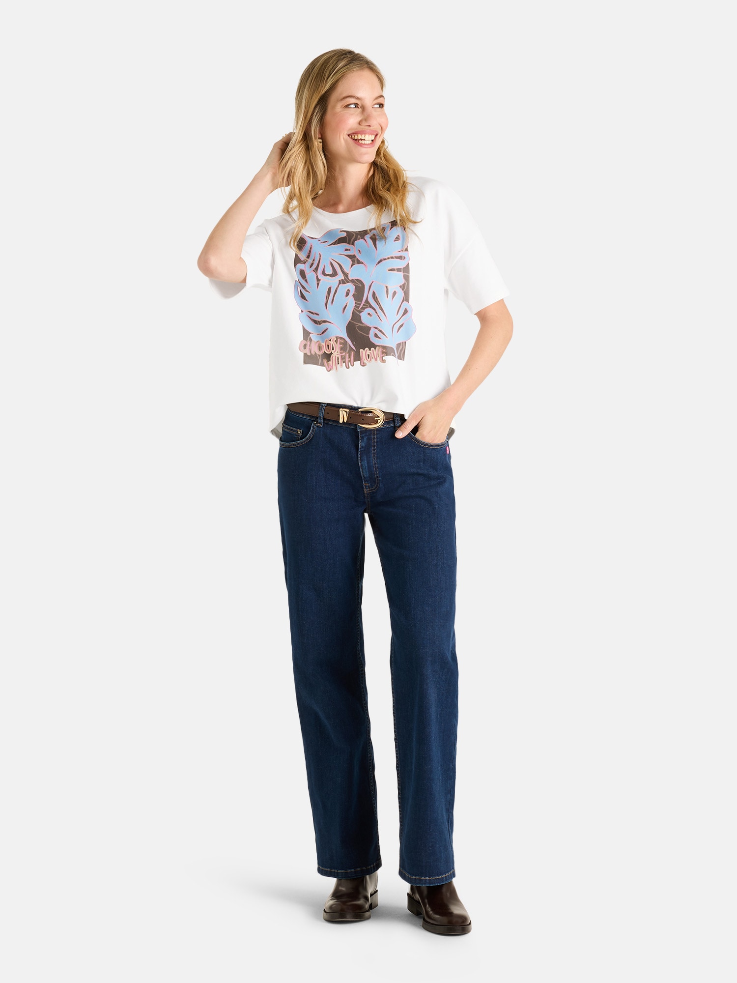 Lieblingsstück T-Shirt »ElvaL« aus einer Baumwollmischung, mit Druck