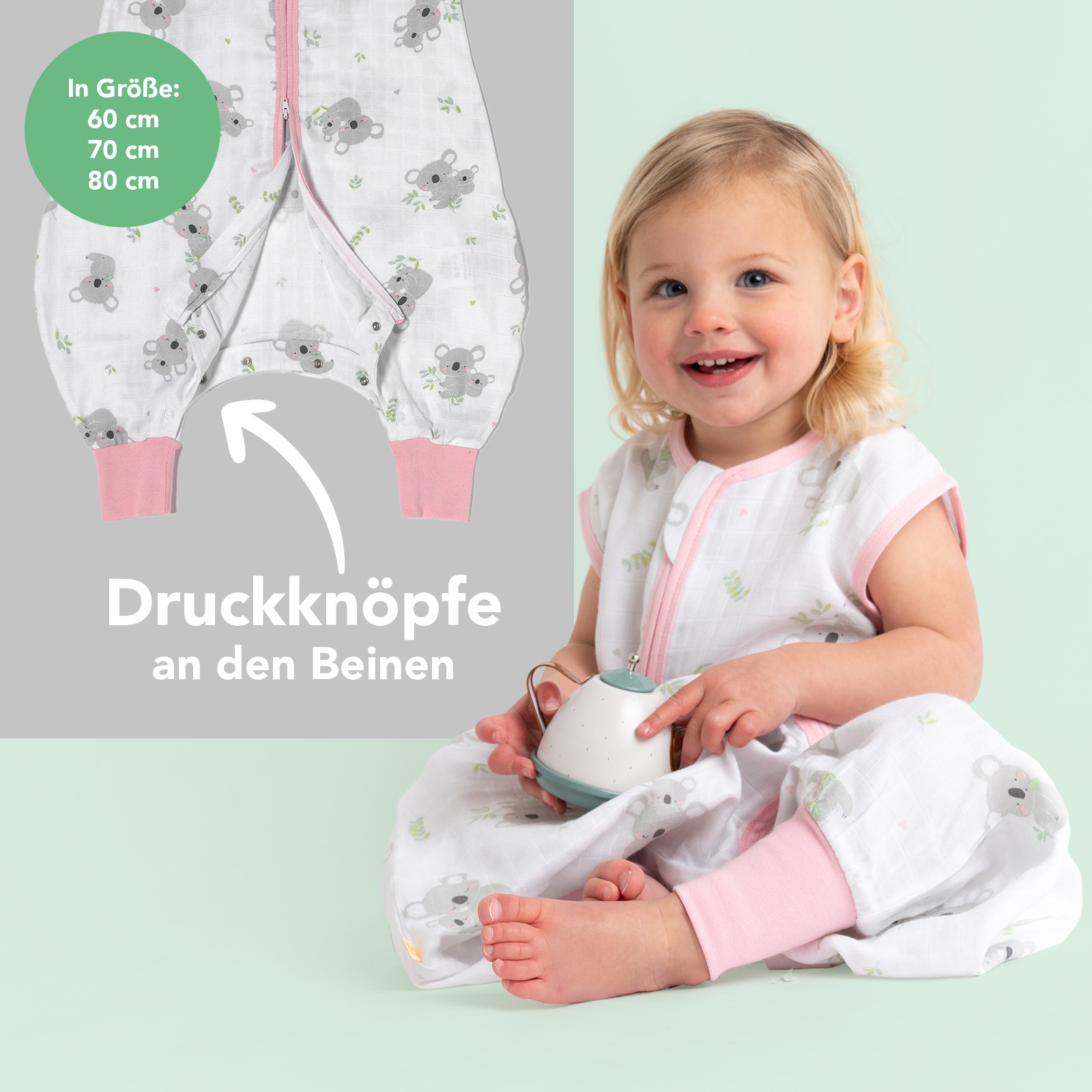 Schlummersack Babyschlafsack »Schlafsack mit Füßen 0.5 Tog«