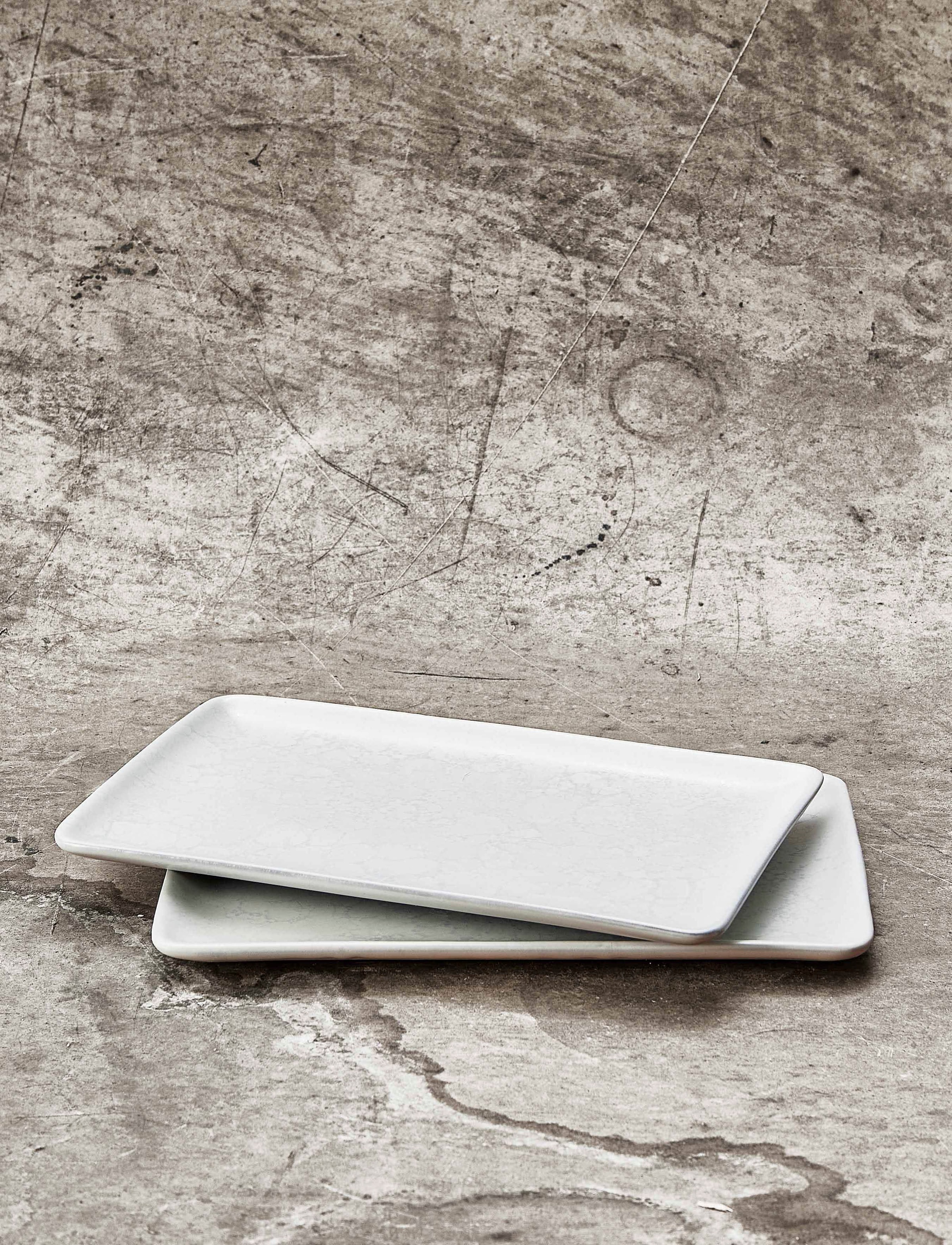 aida RAW Teller »RAW Arctic White«, (Set, 6 St.), Steinzeug