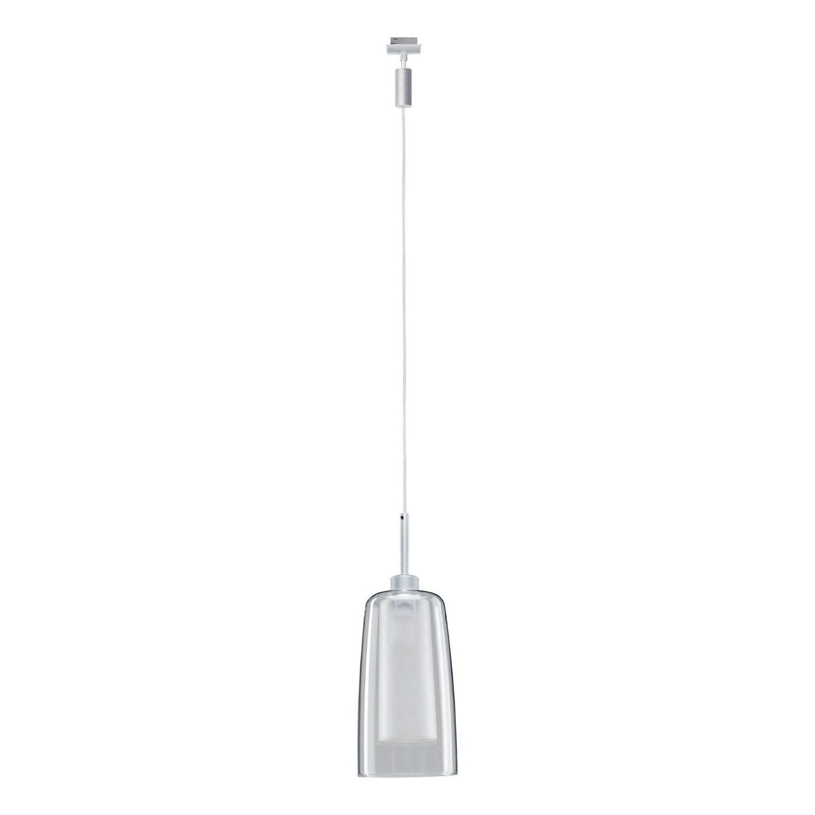 Paulmann Schienensystem-Leuchten »URail Pendel Arido II GU10 560lm 5W 2700K 230V Chrom matt, Klar, Satin«, (1 tlg.)