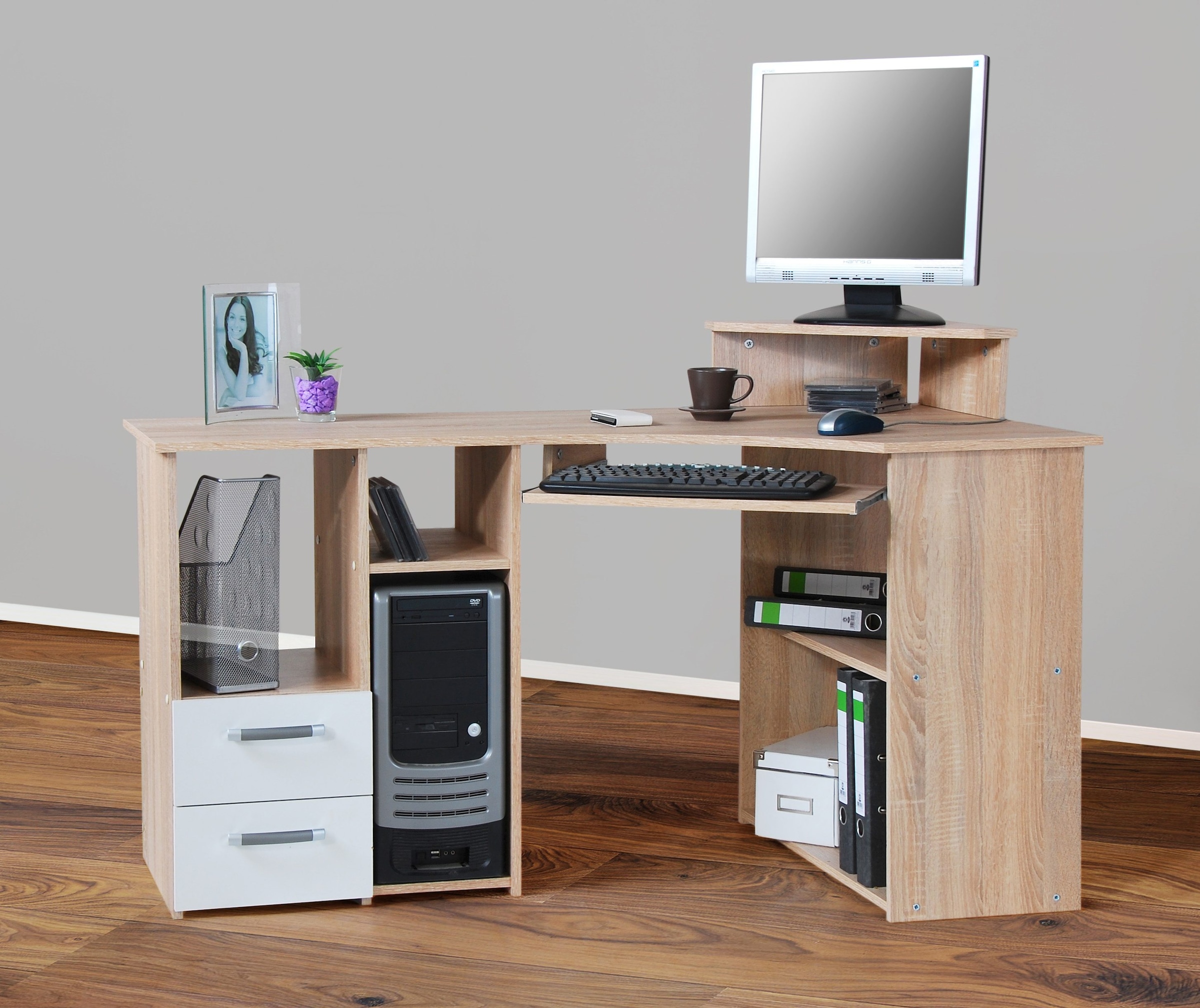 Breite Tastaturauszug mit Towerfach im »Sam«, OTTO und Online Schreibtisch cm, VOGL Shop 137 Möbelfabrik