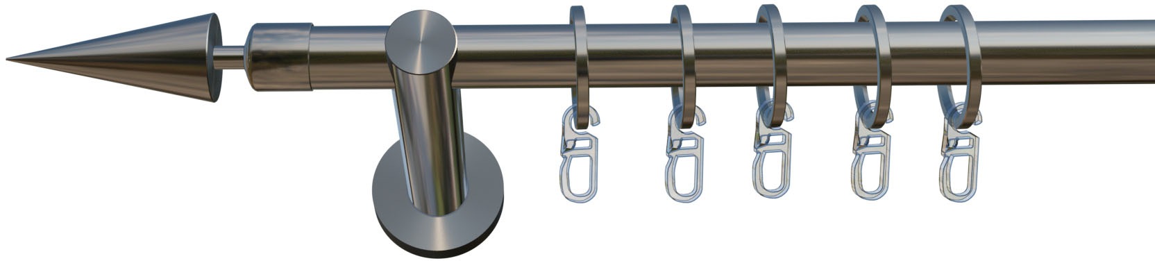 indeko Gardinenstange »Paarl« 1 läufig-läufig Wunschmaßlänge