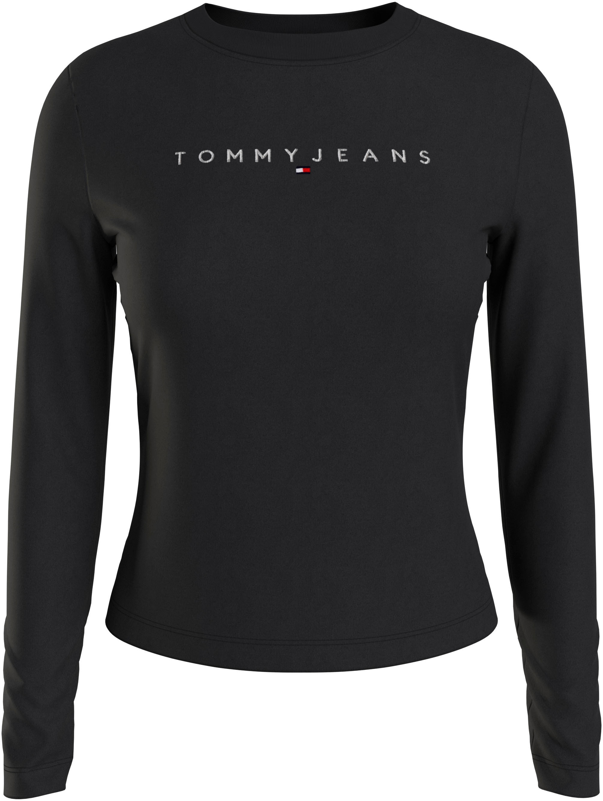 Langarmshirt OTTO Logostickerei »Slim bei Longsleeve«, Jeans mit Shirt bestellen Linear Tommy