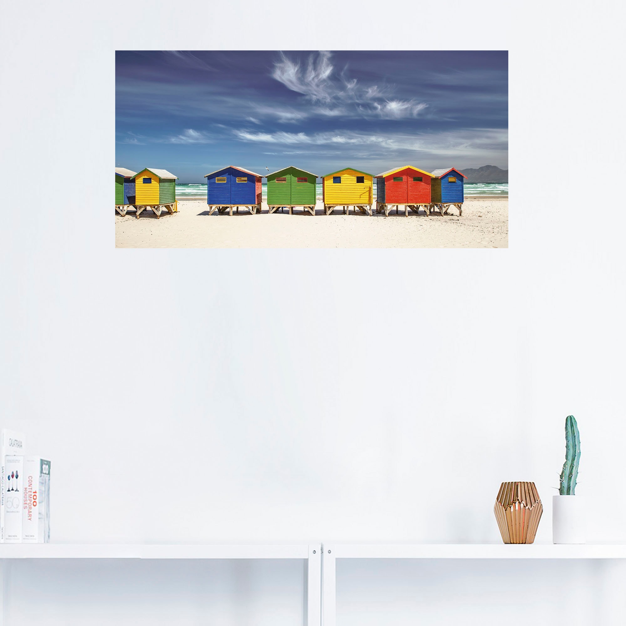 Artland Wandbild »Bunte Strandhäuser bei online OTTO Kapstadt«, Strandbilder, St.) kaufen bei (1